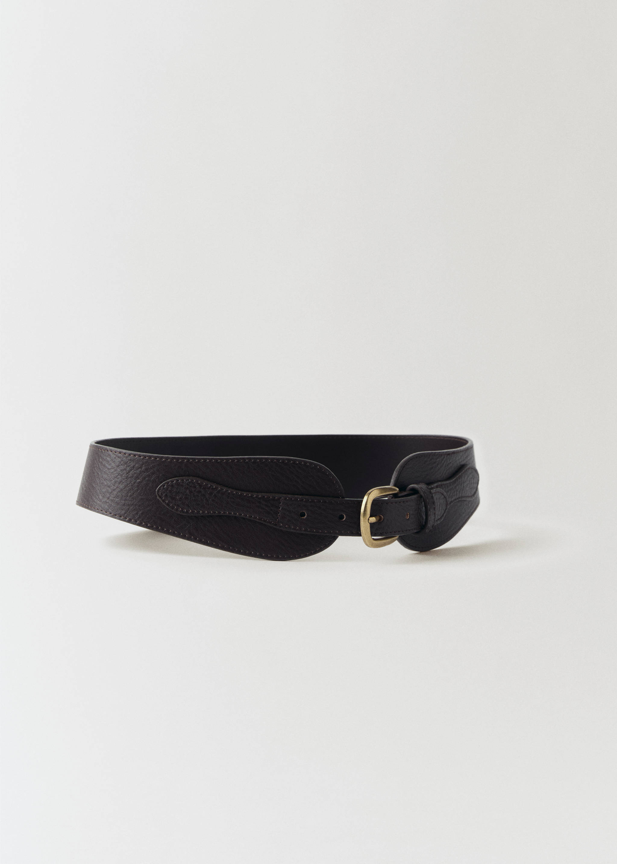 Leather obi belt - Medium plane