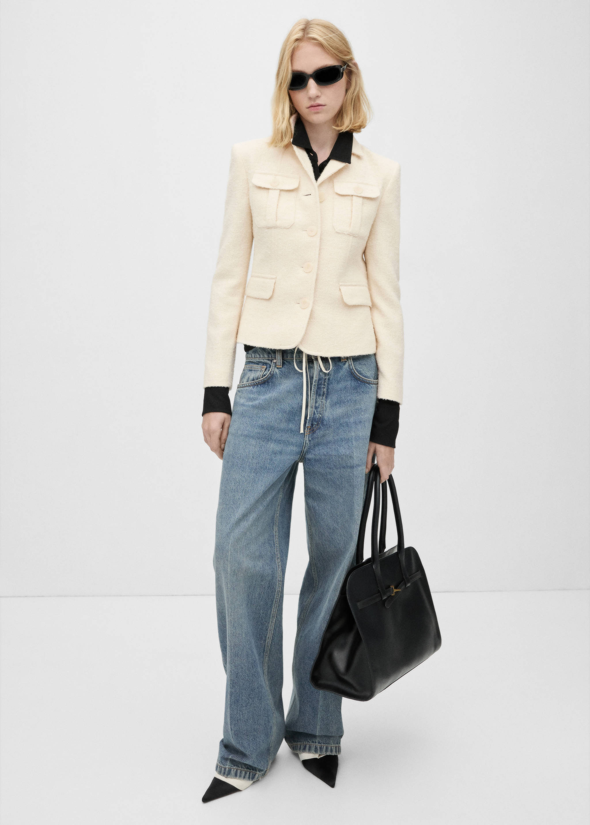 Low-rise wideleg jeans - General plane