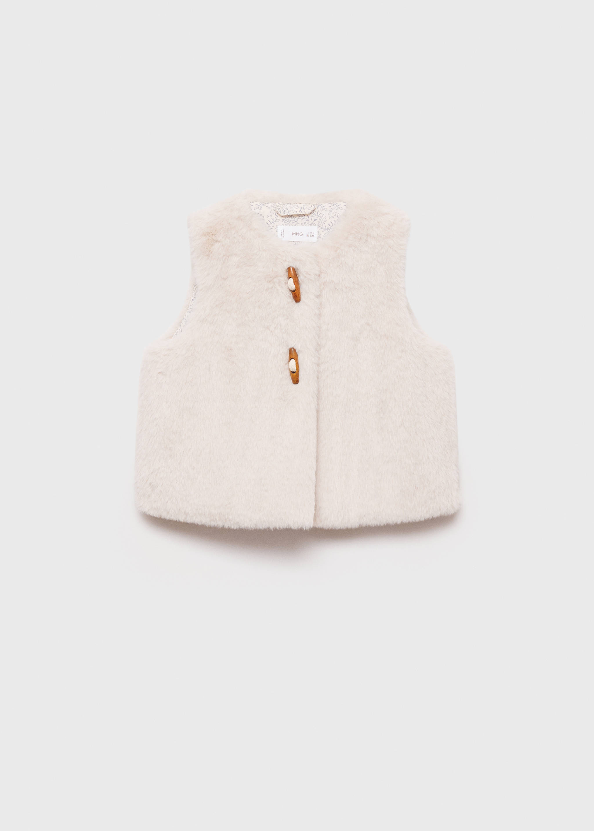 Fur-effect gilet - Article without model