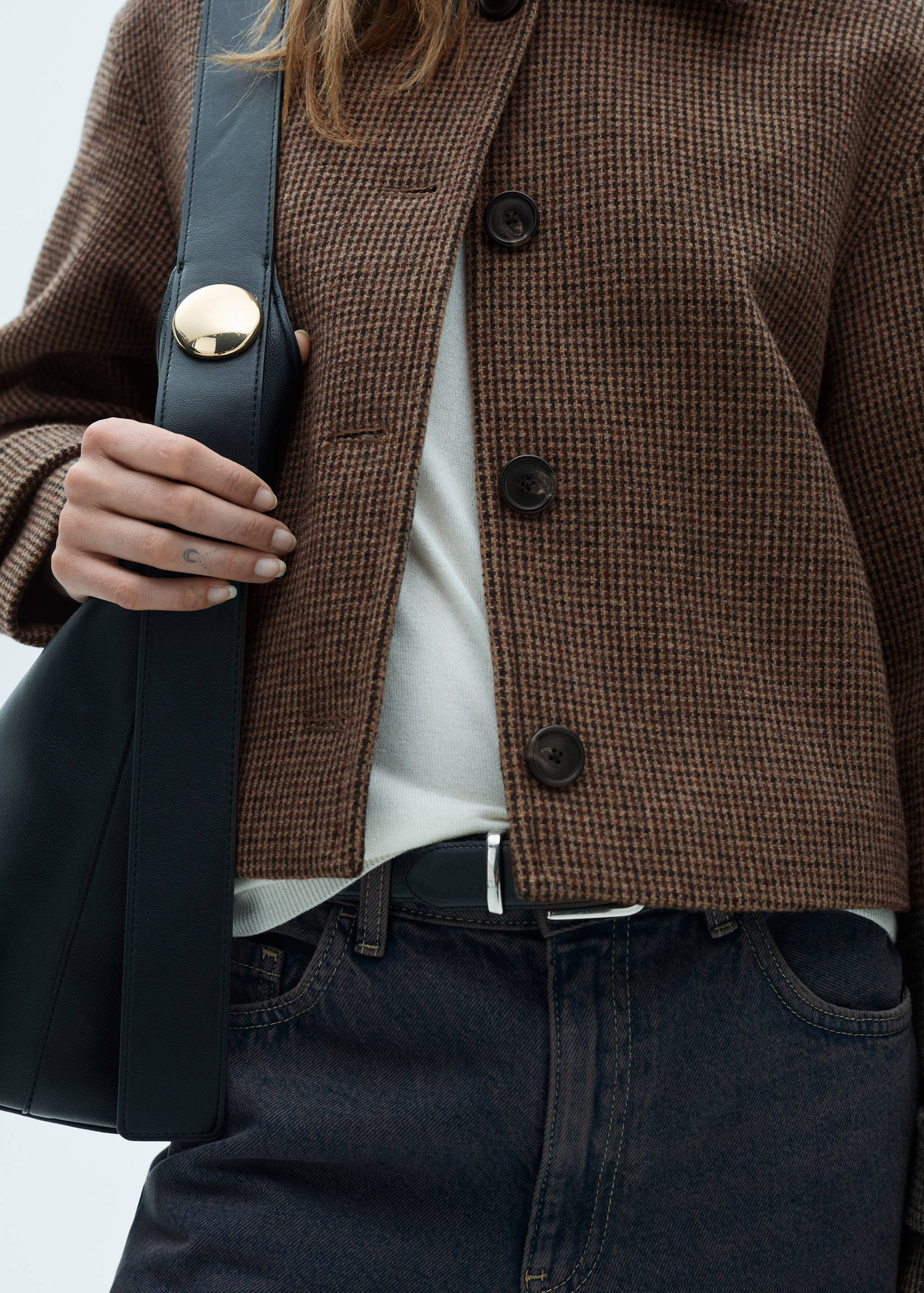 Micro-houndstooth wool jacket - Details of the article 6