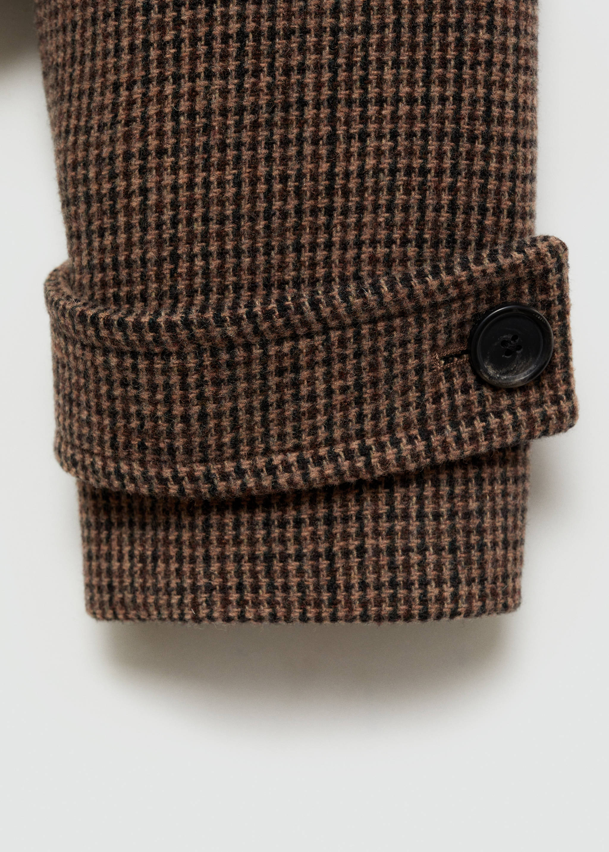 Micro-houndstooth wool jacket - Details of the article 0
