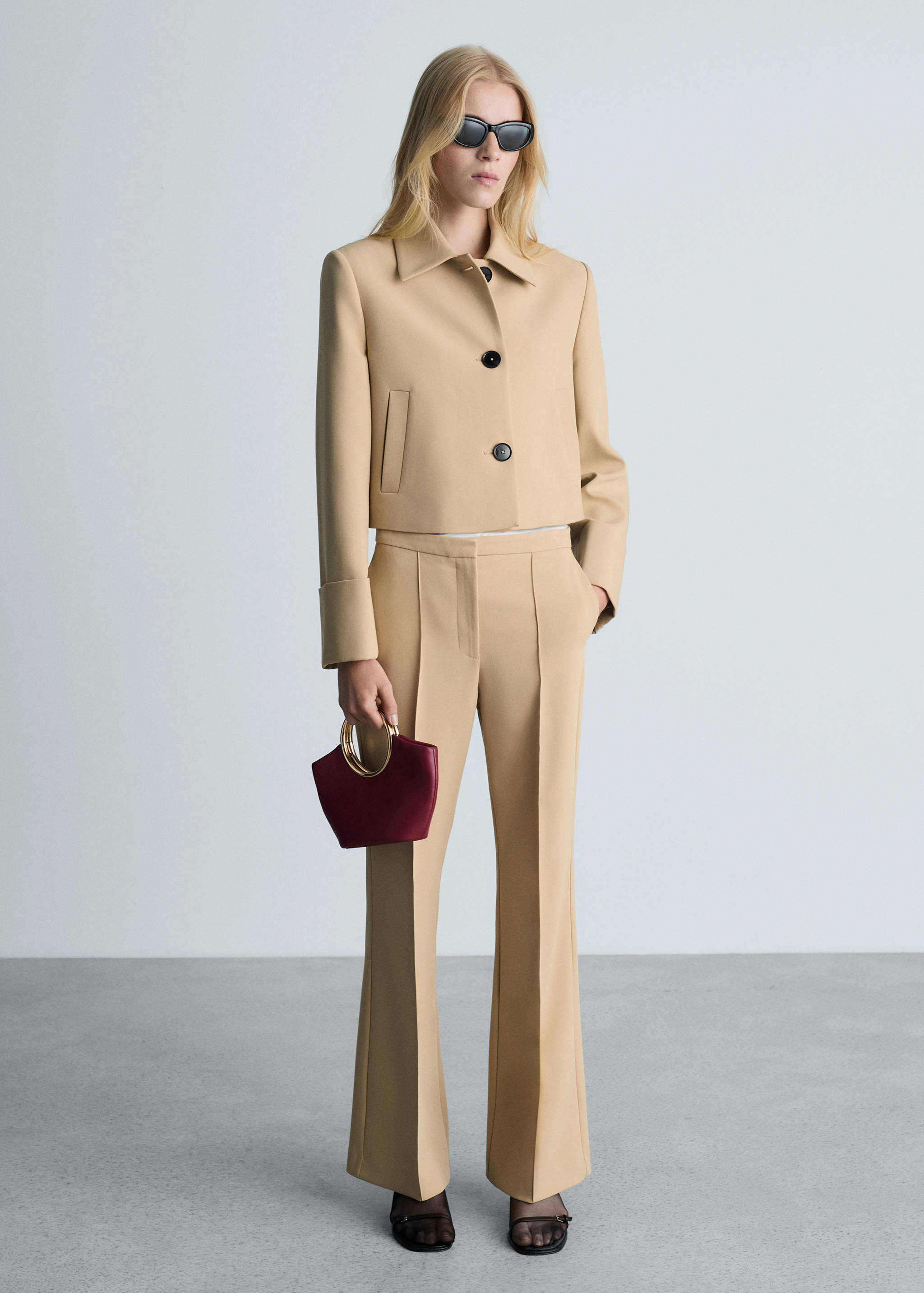 Chaqueta estructura botones - Plano general