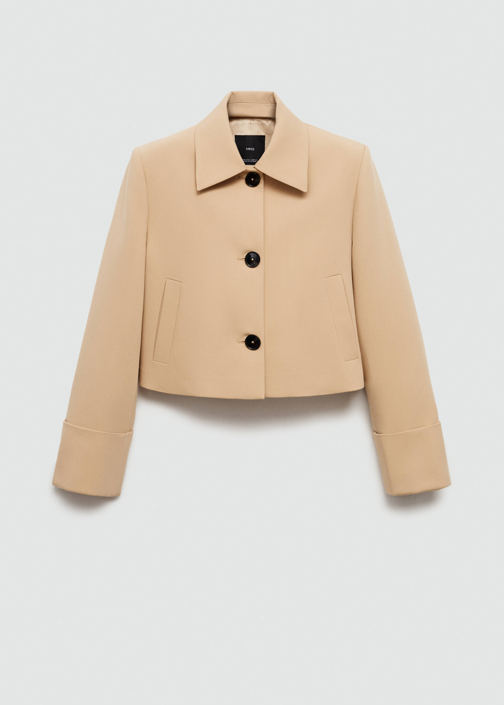 Structured jacket with buttons - Article without model