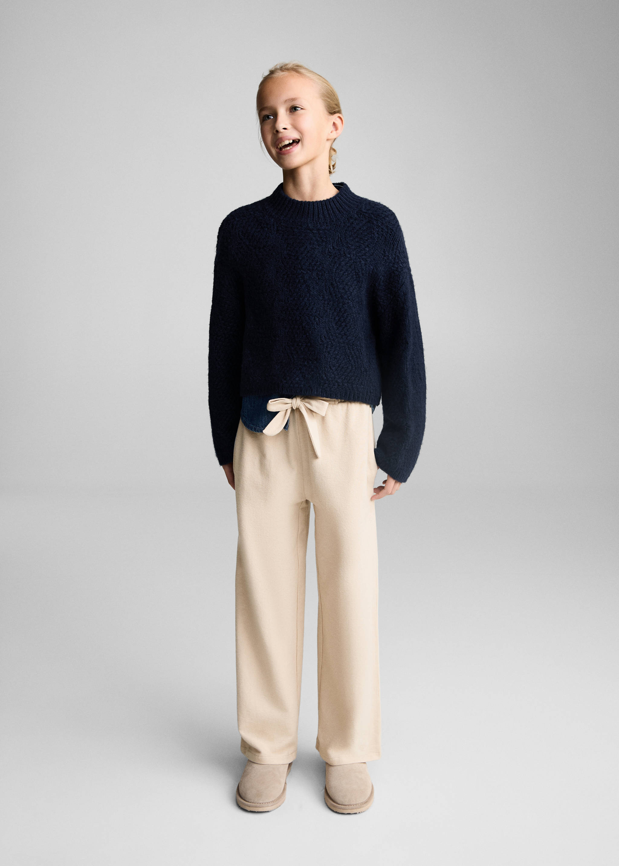 Pantalon wide leg coton - Plan général