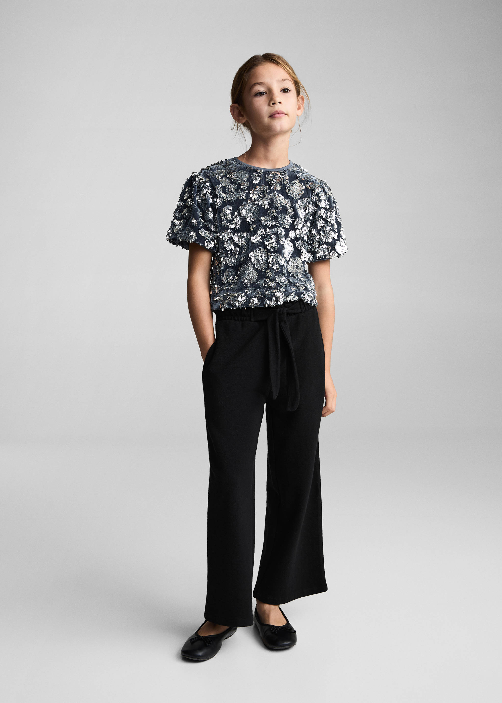 Pantalon wide leg coton - Plan général