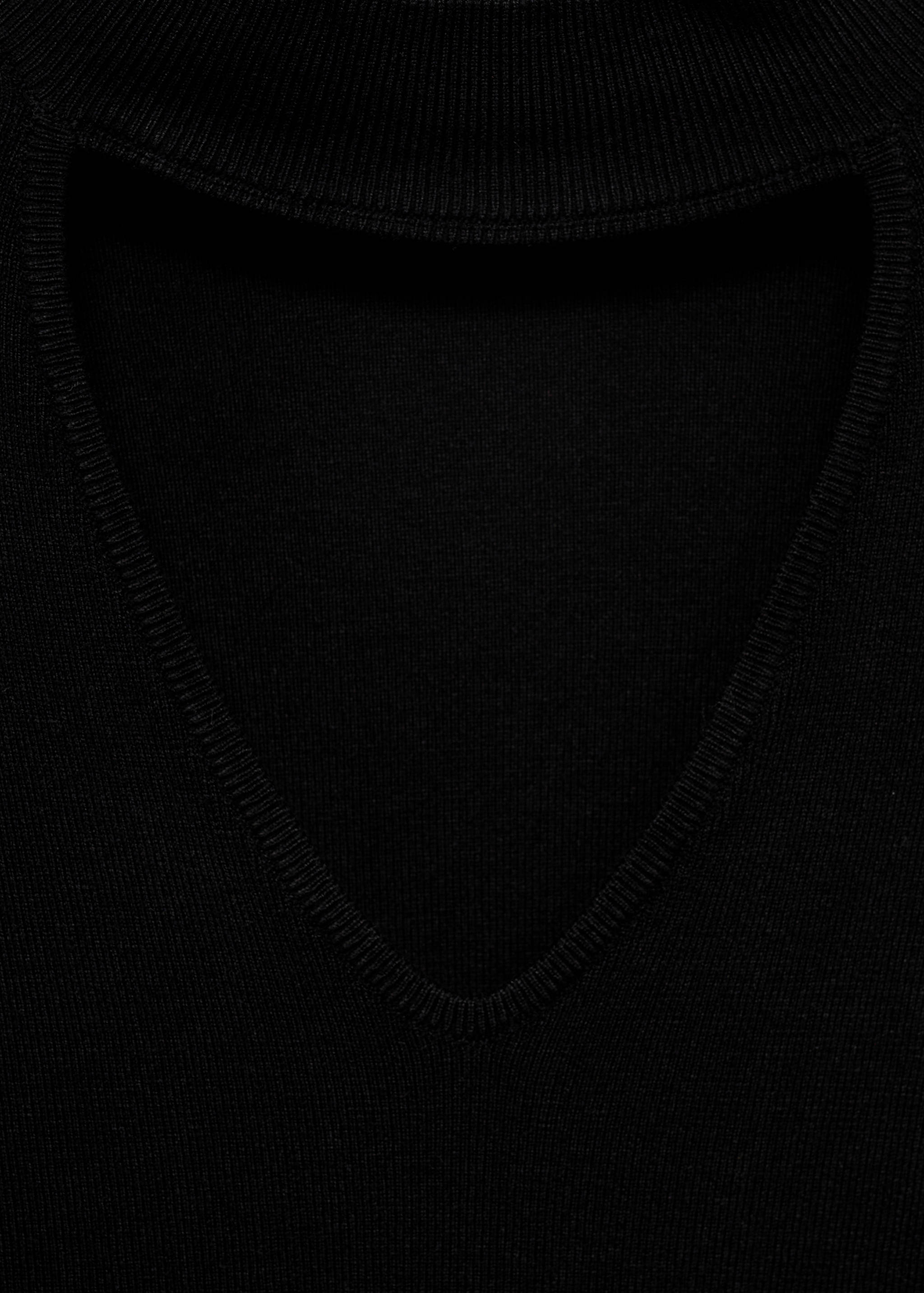 Cut-out back crop T-shirt - Details of the article 8