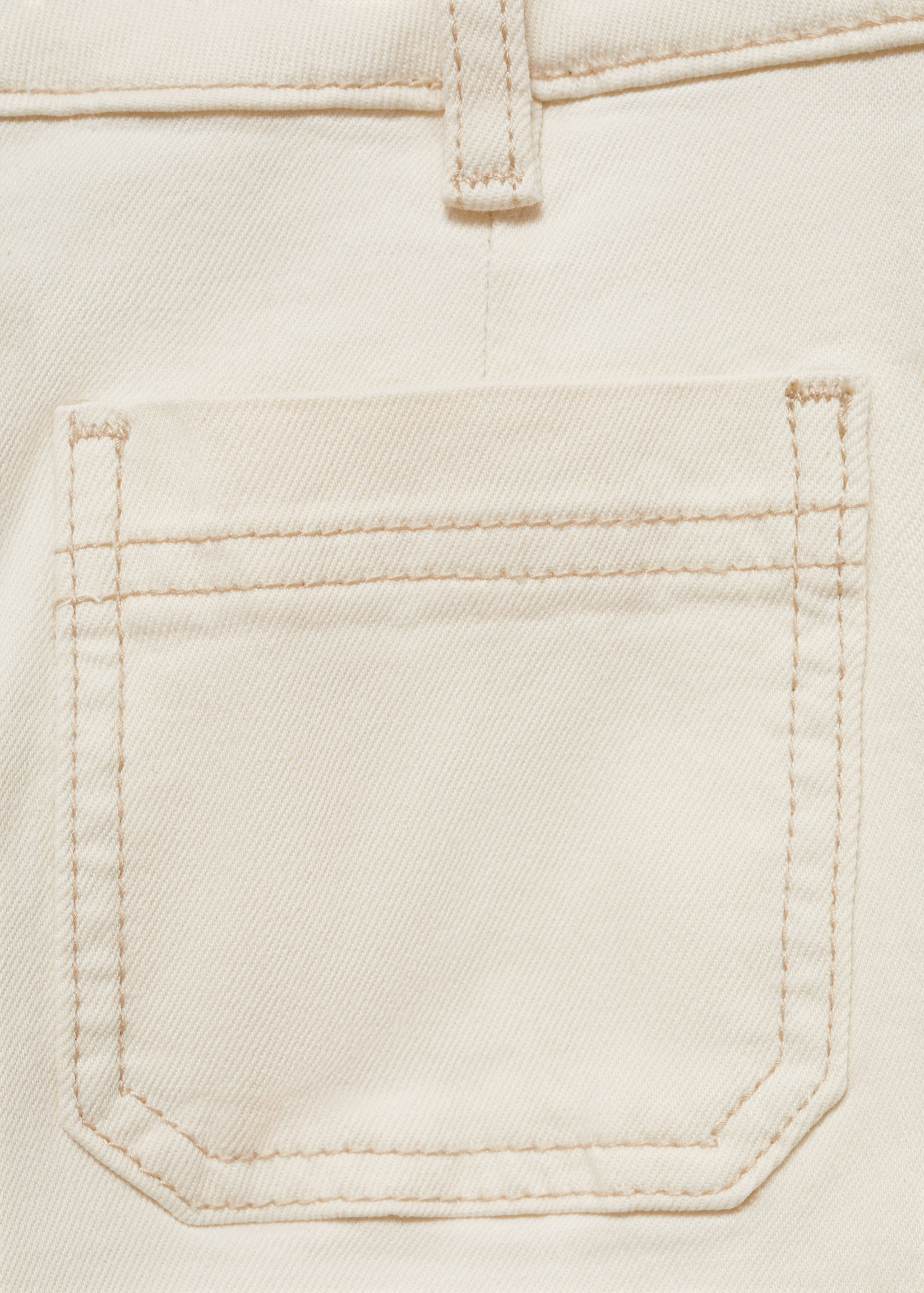 Flared cropped jeans with pockets - Details of the article 0