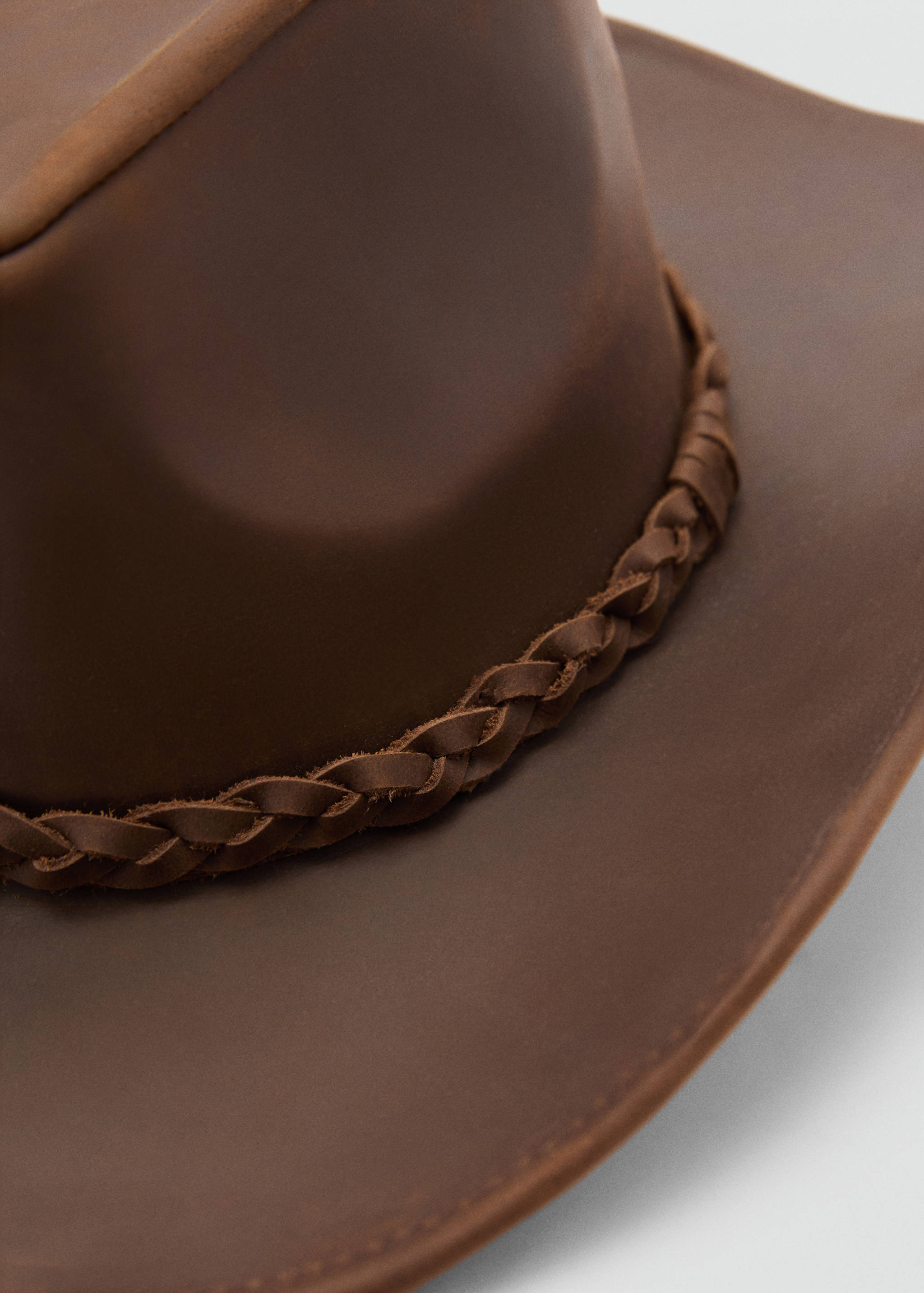 Chapeau cuir détail tressé - Détail de l'article 1