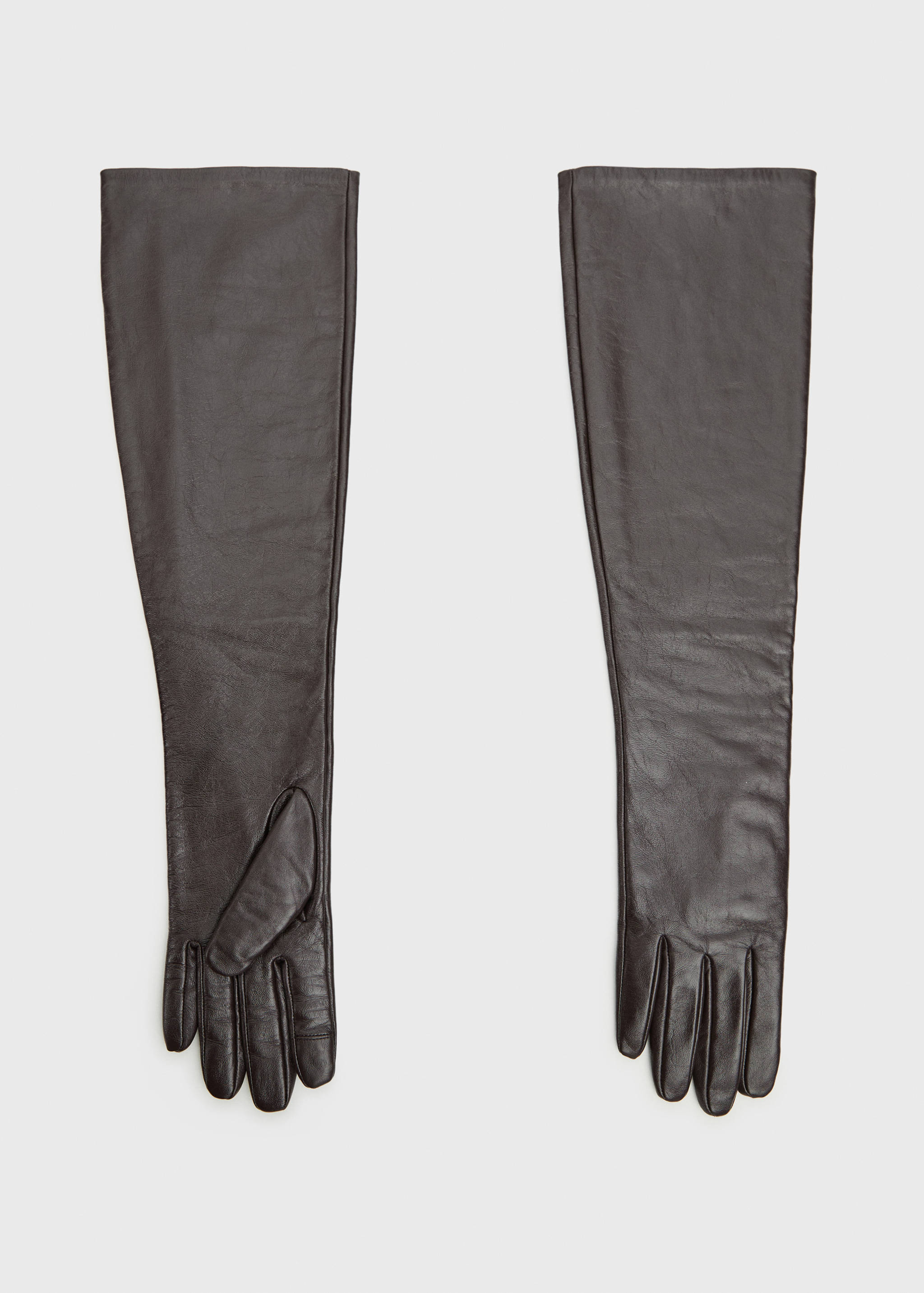 Long leather gloves - Article without model