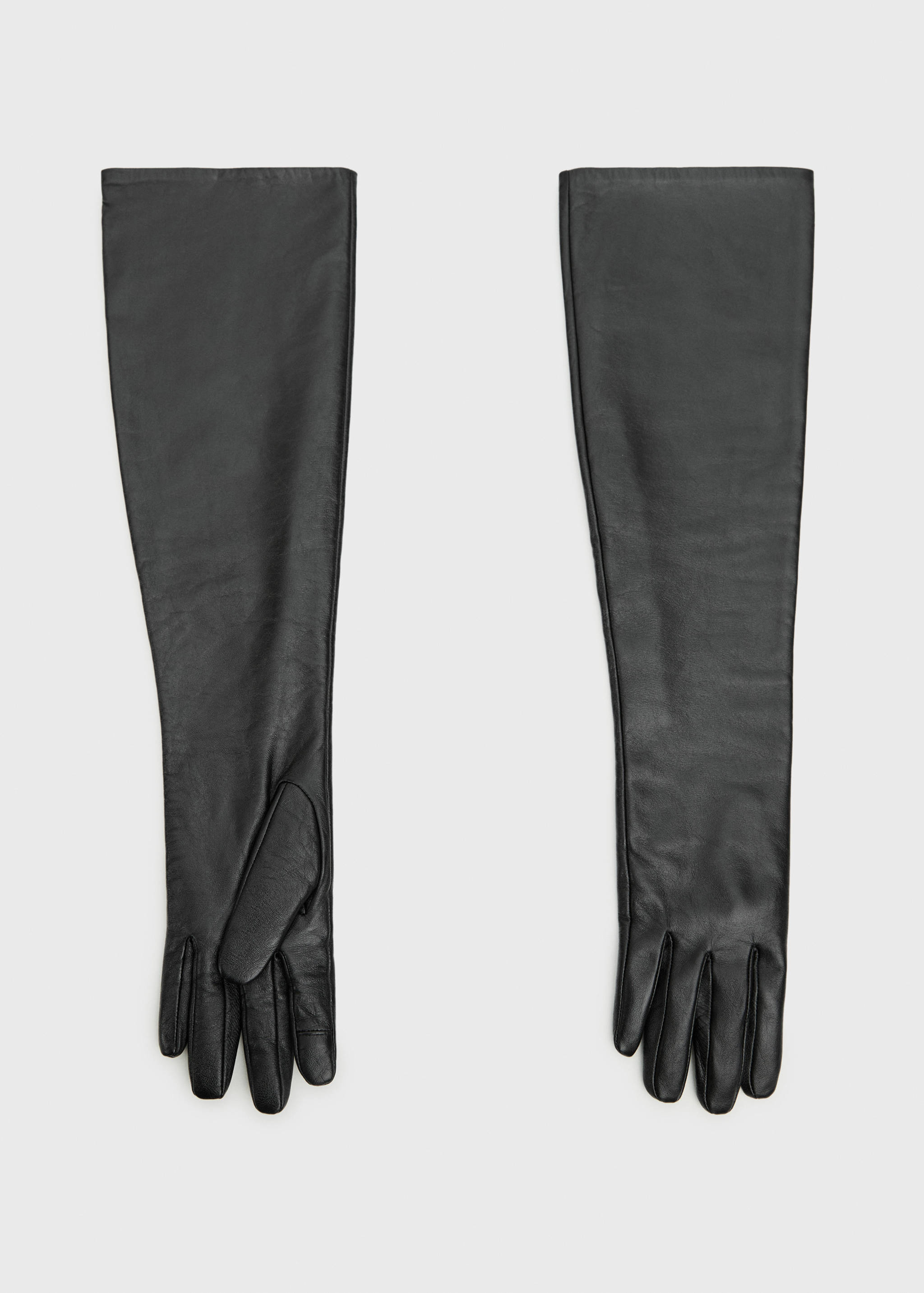 Long leather gloves - Article without model