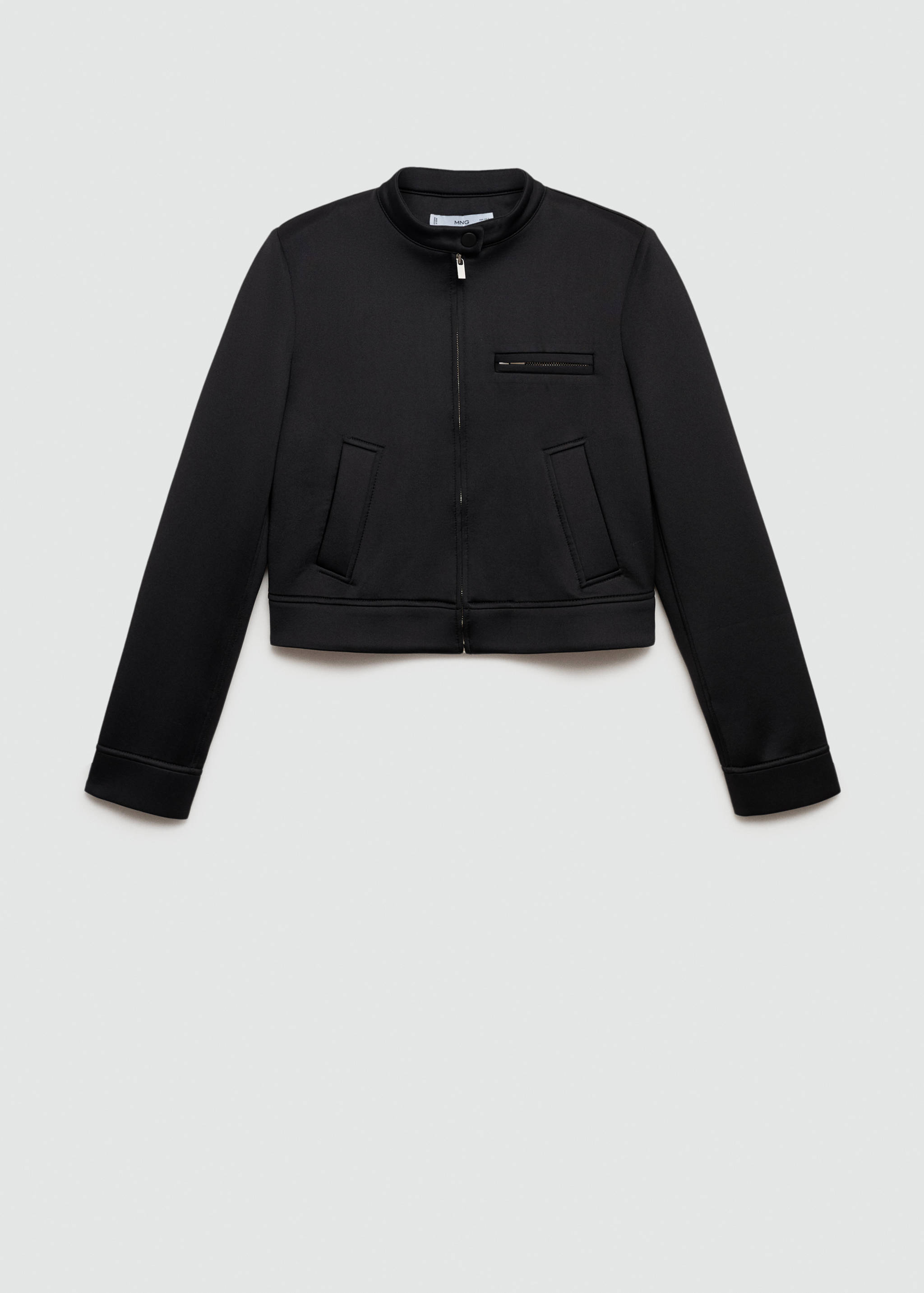 Cropped jacket with pockets - Article without model