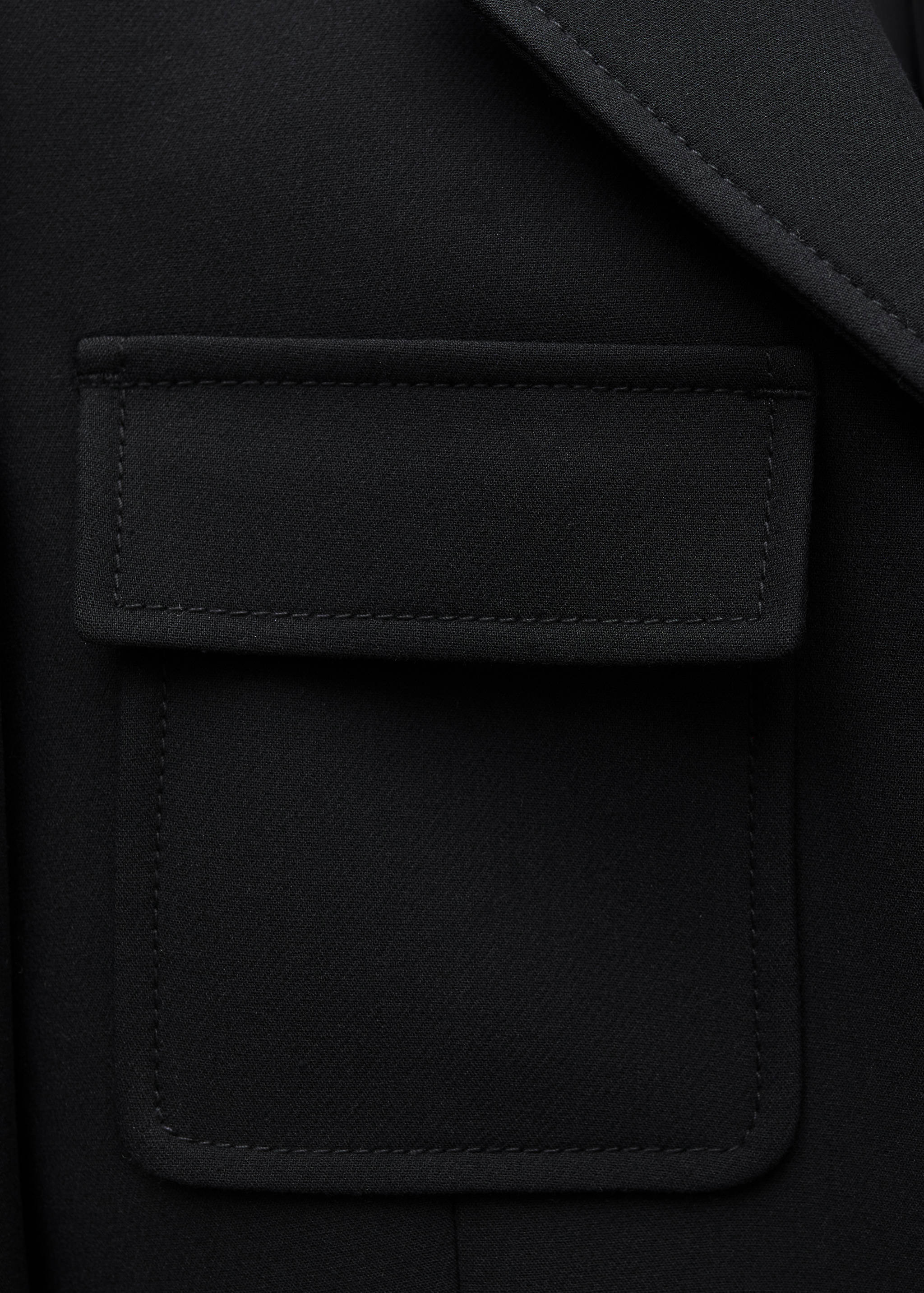 Jacket with belt and pockets - Details of the article 0