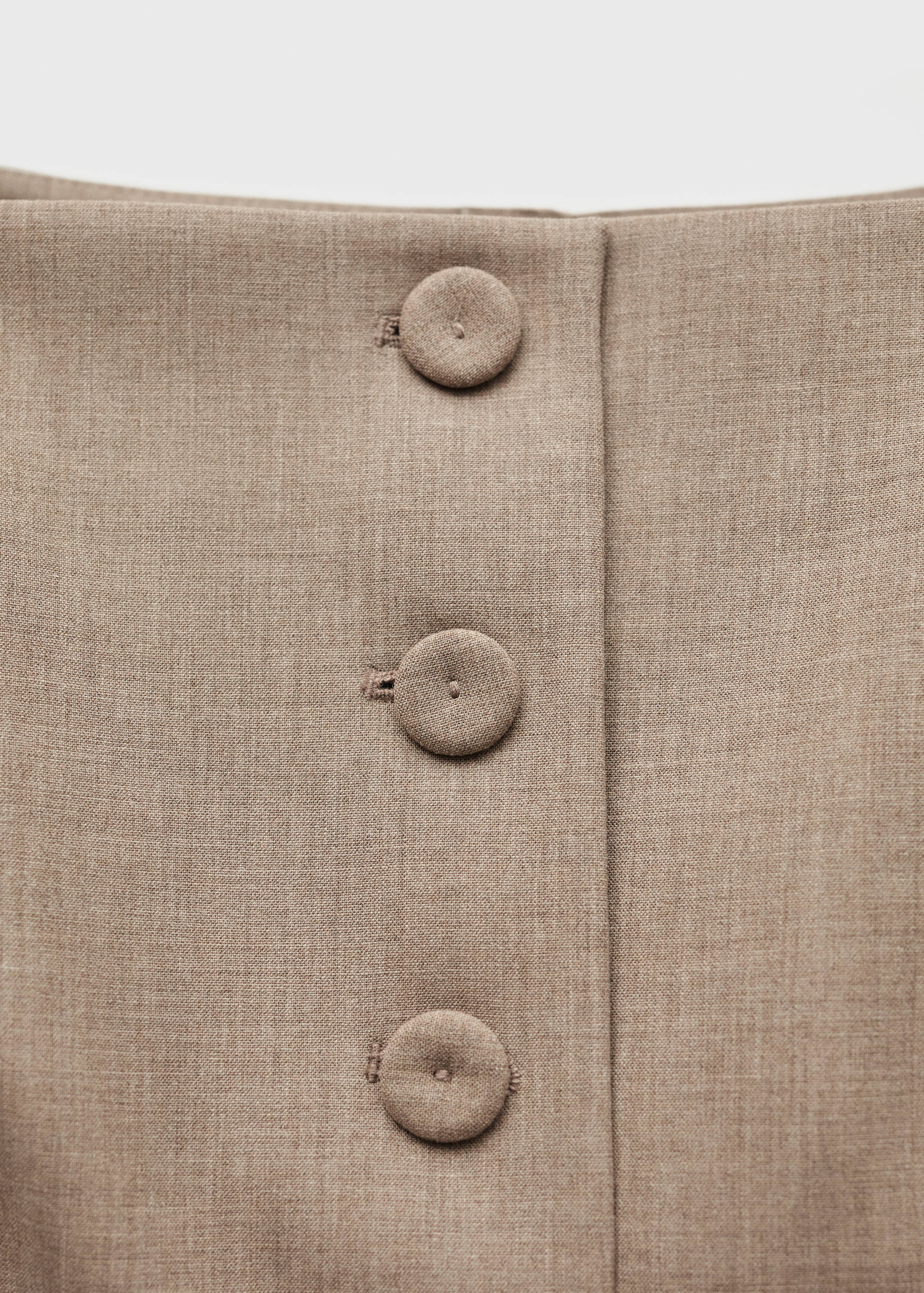Check wool-blend suit waistcoat - Details of the article 8