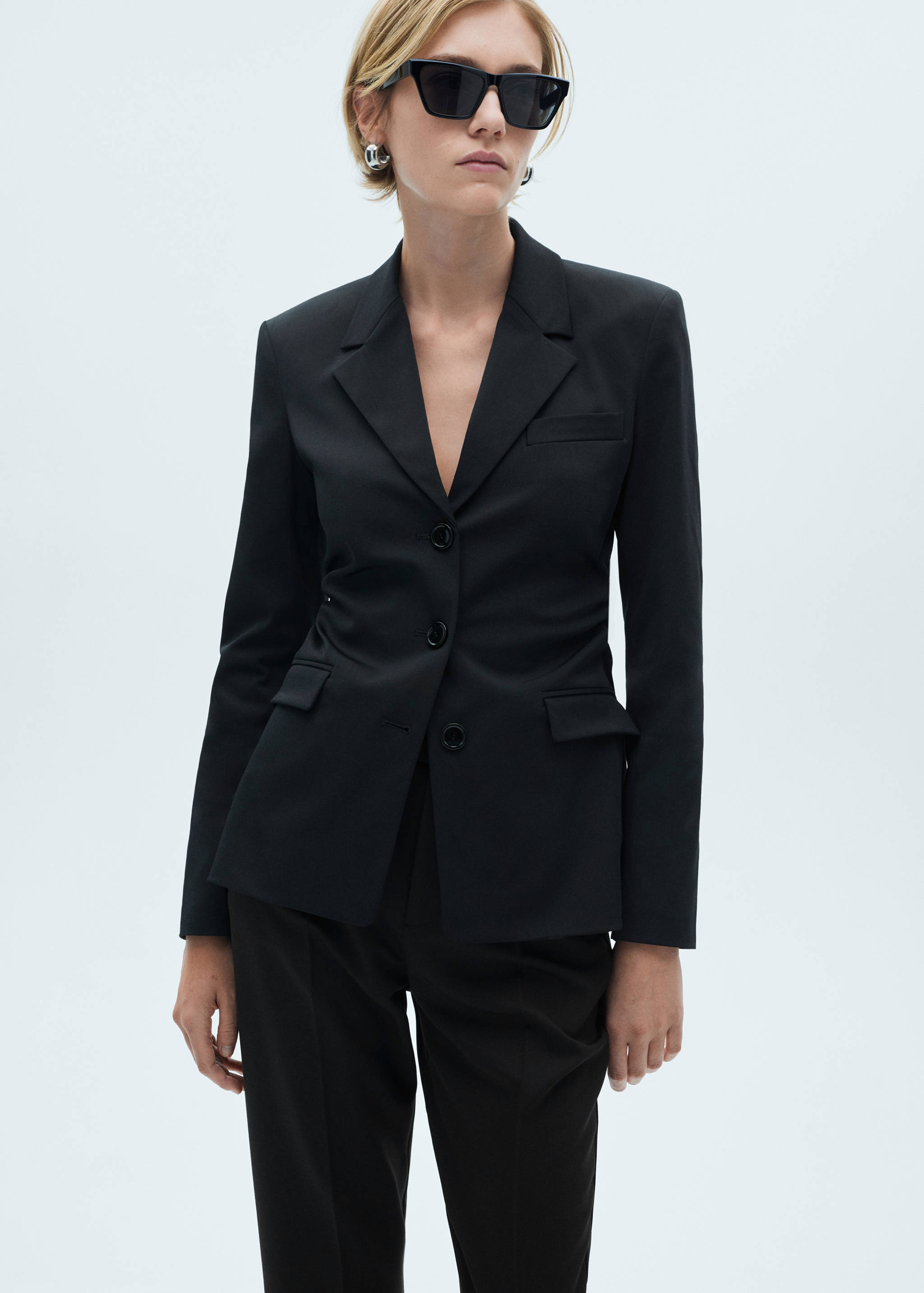 Slim fit suit trousers - Details of the article 1