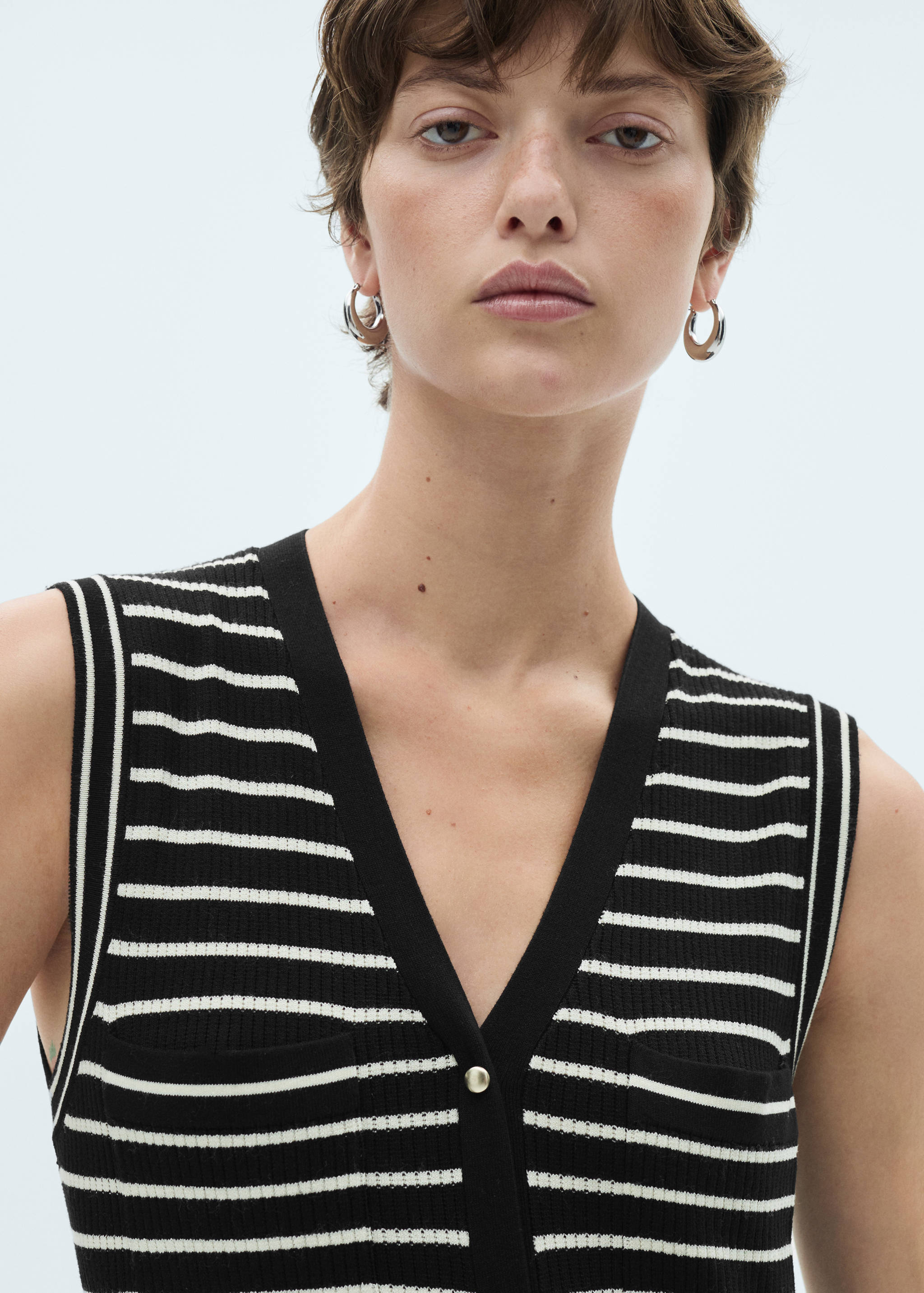 Vestido punto rayas - Detalle del artículo 1