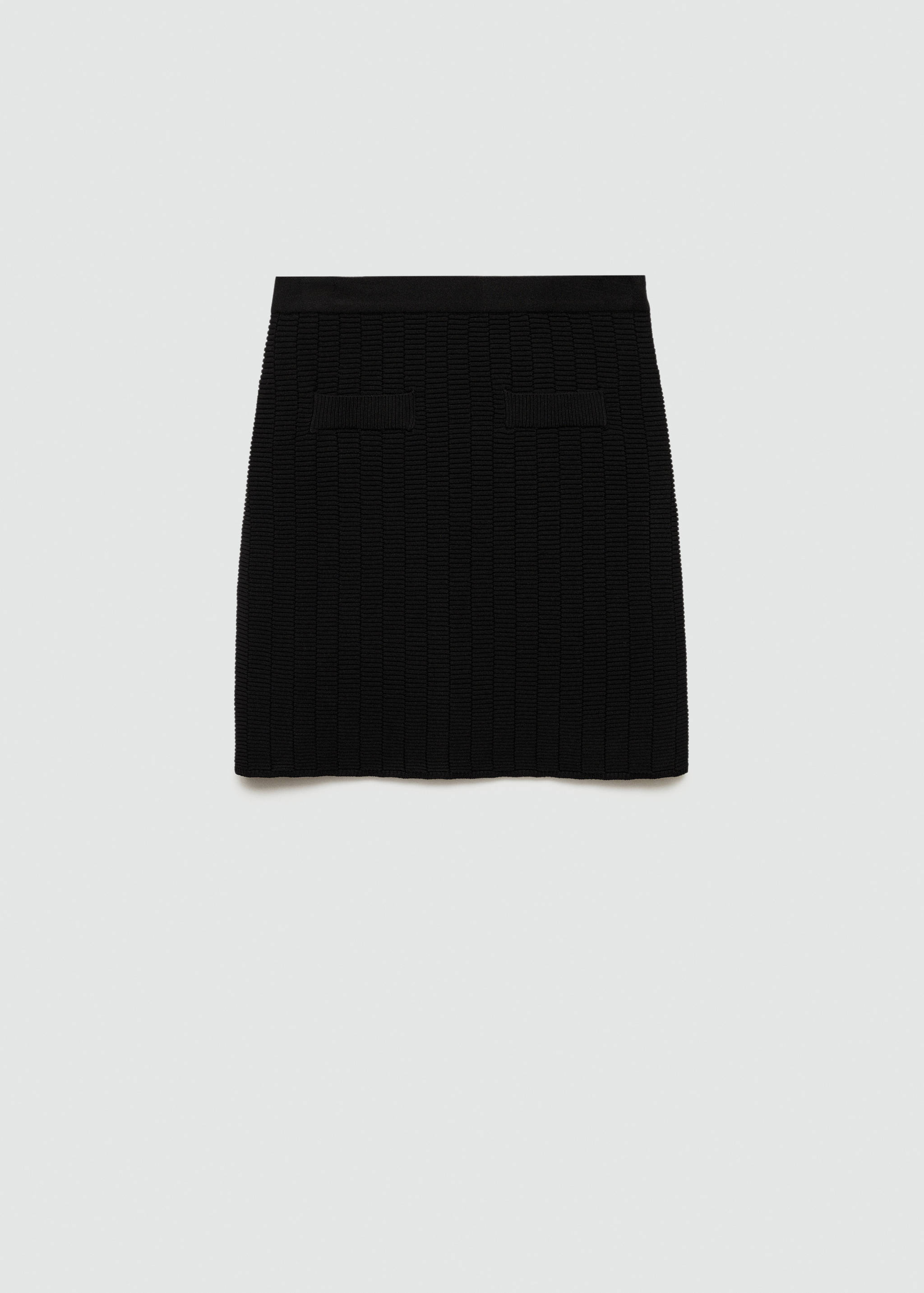 Knitted miniskirt - Article without model