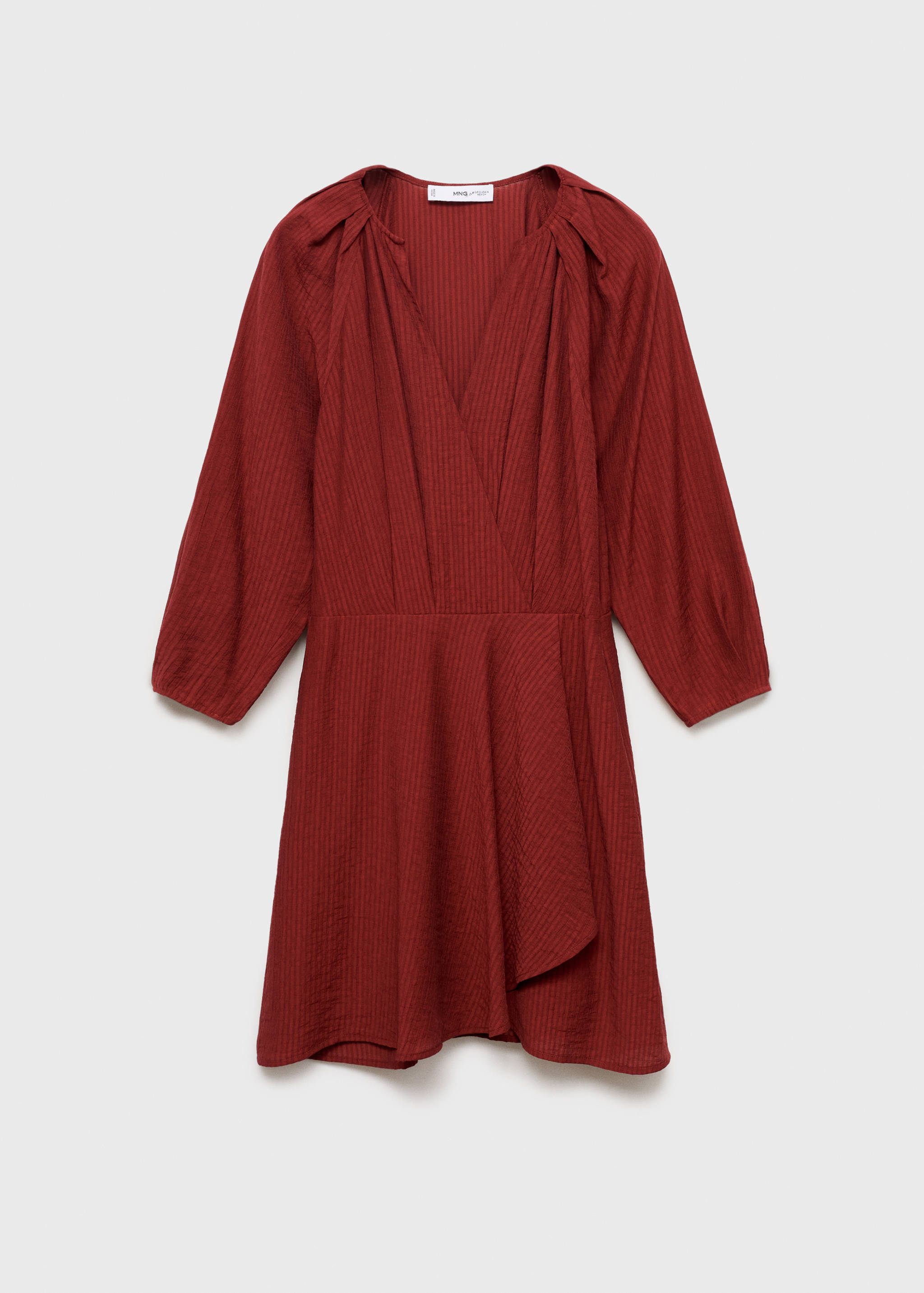 Textured short dress - Article without model