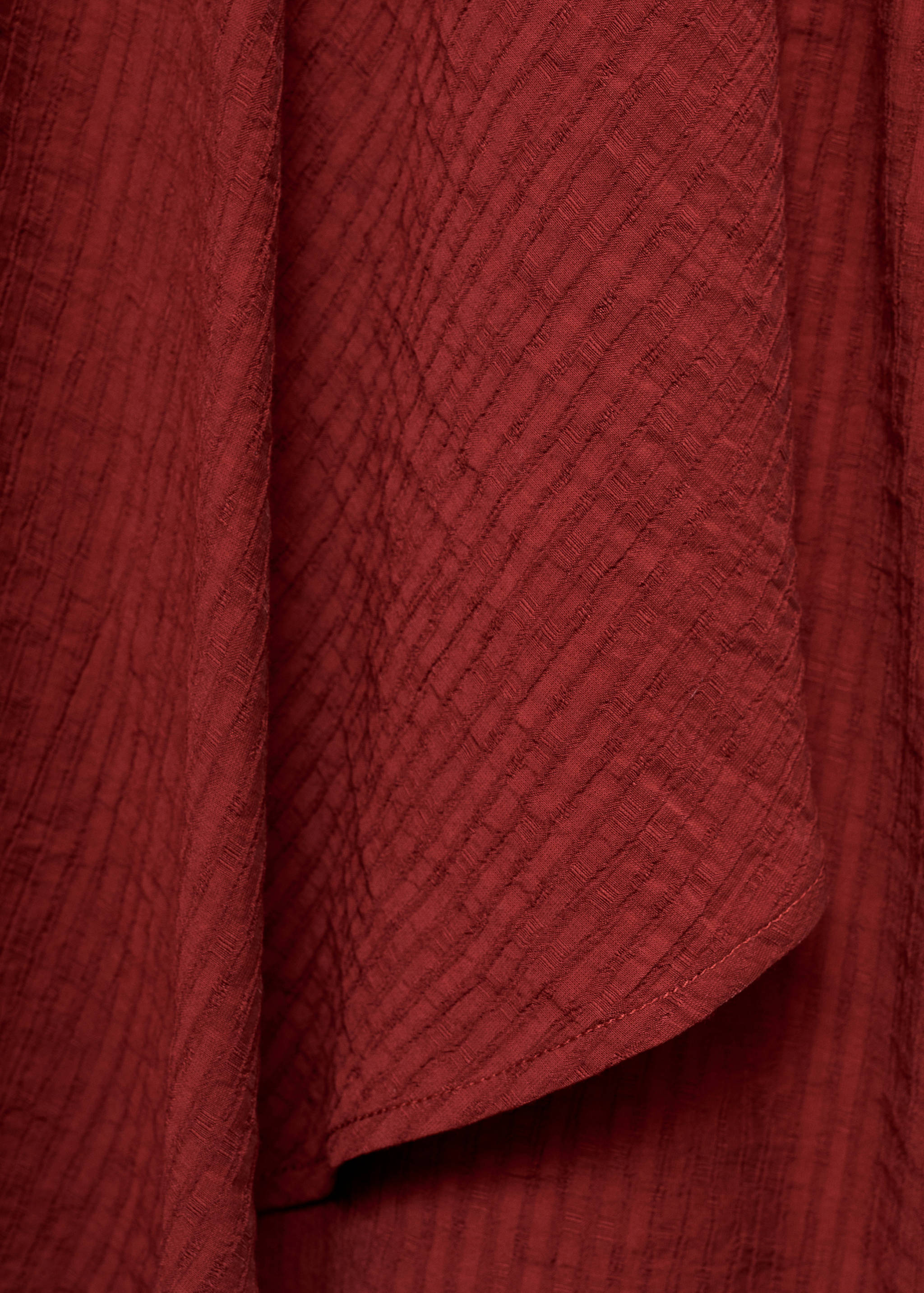 Textured short dress - Details of the article 0