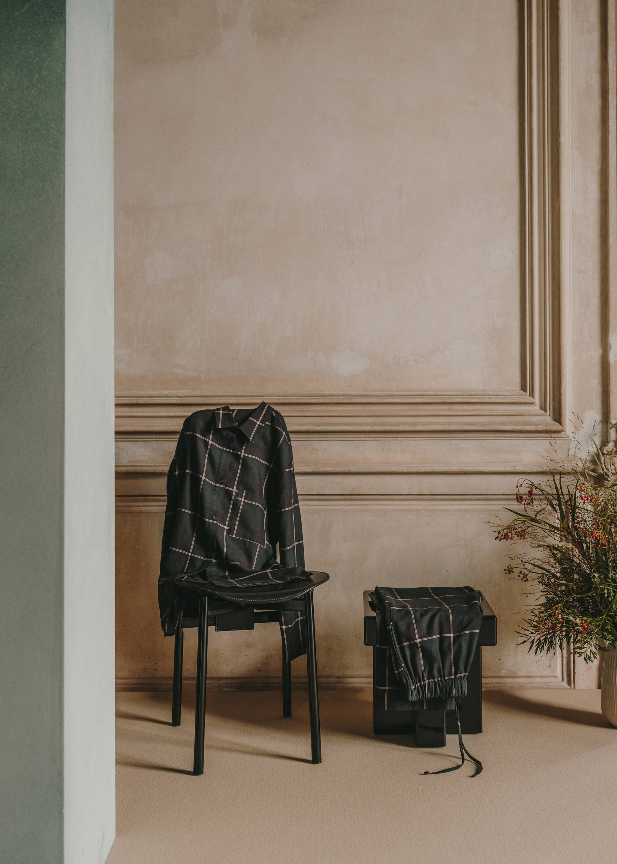 Camisa pijama cuadros franela - Detalle del artículo 6