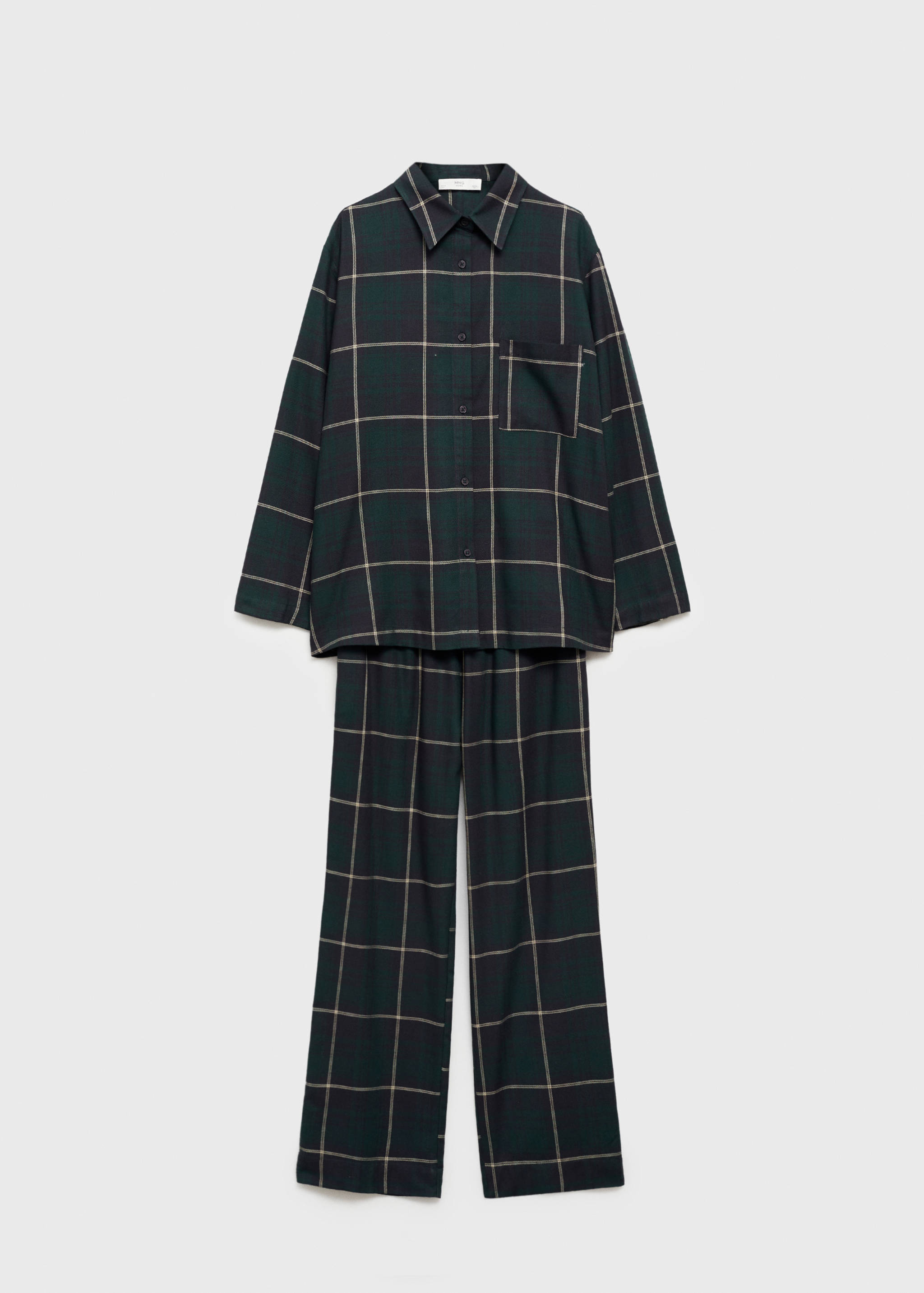 Camisa pijama cuadros franela - Artículo sin modelo