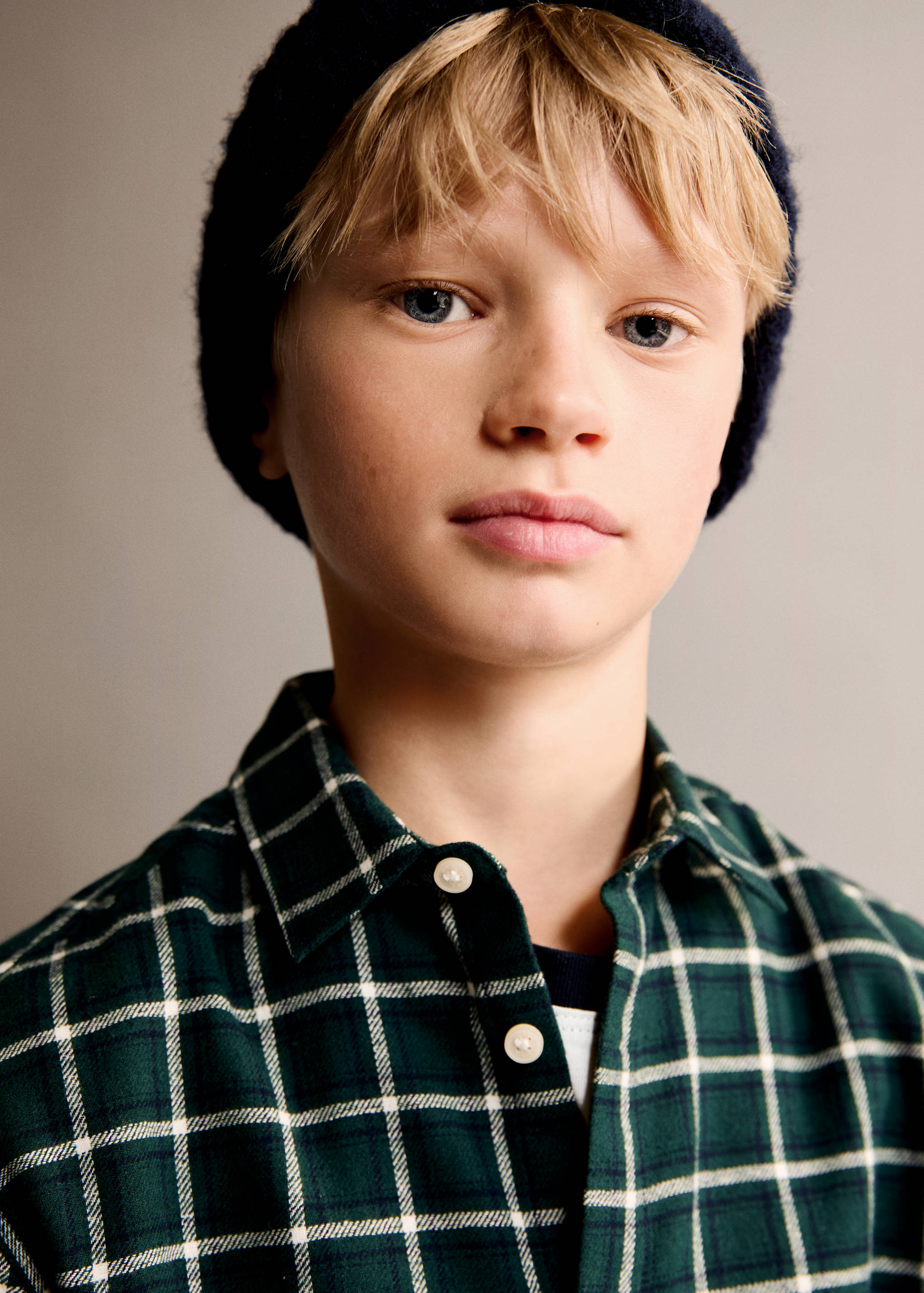 Check cotton shirt - Details of the article 1