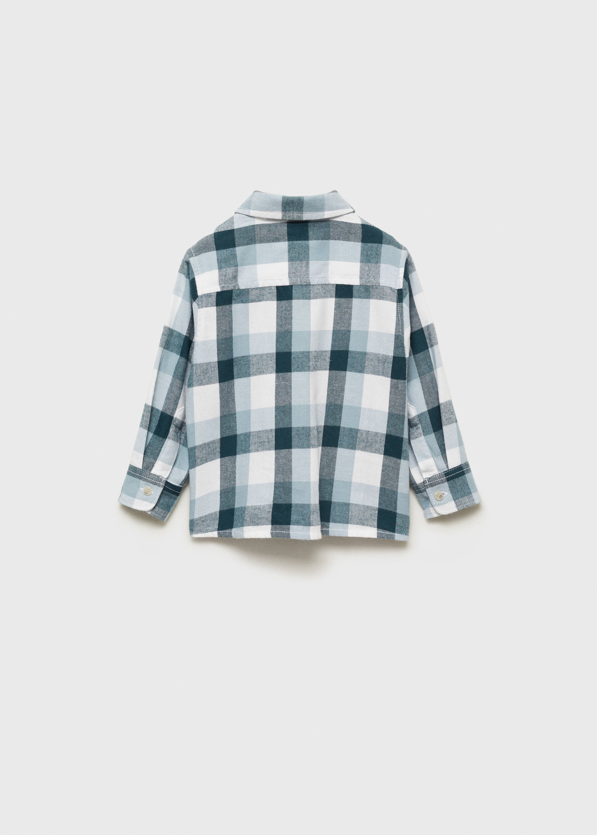 Check cotton shirt - Reverse of the article