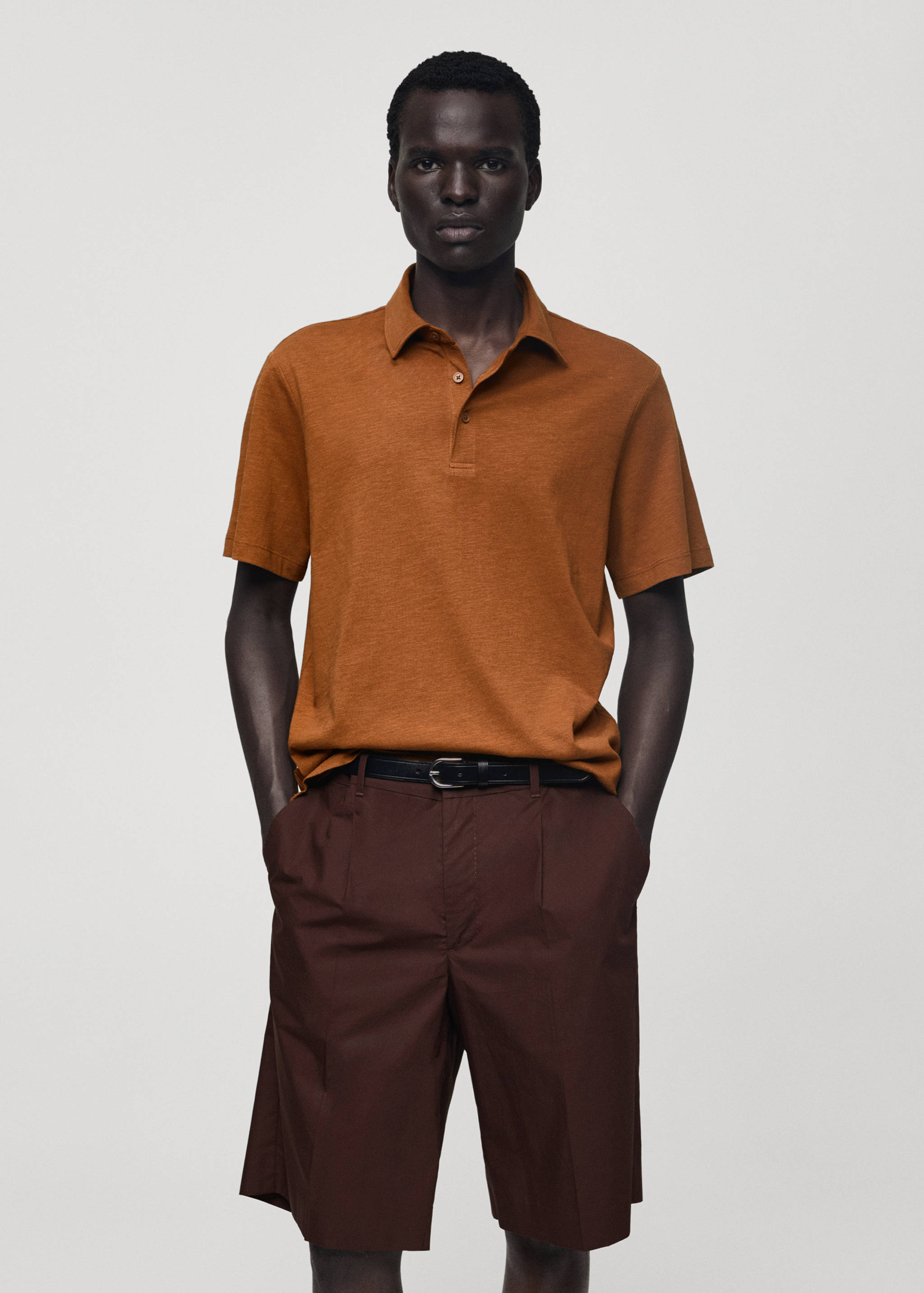 100% cotton regular-fit polo shirt - Medium plane