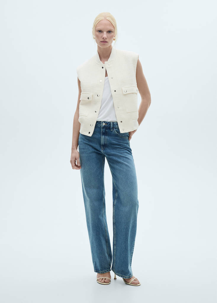 Textured waistcoat with pockets — Off White