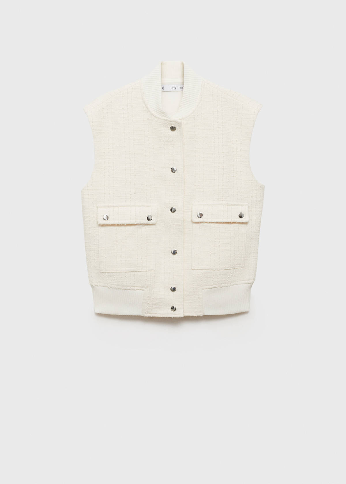 Textured waistcoat with pockets — Off White