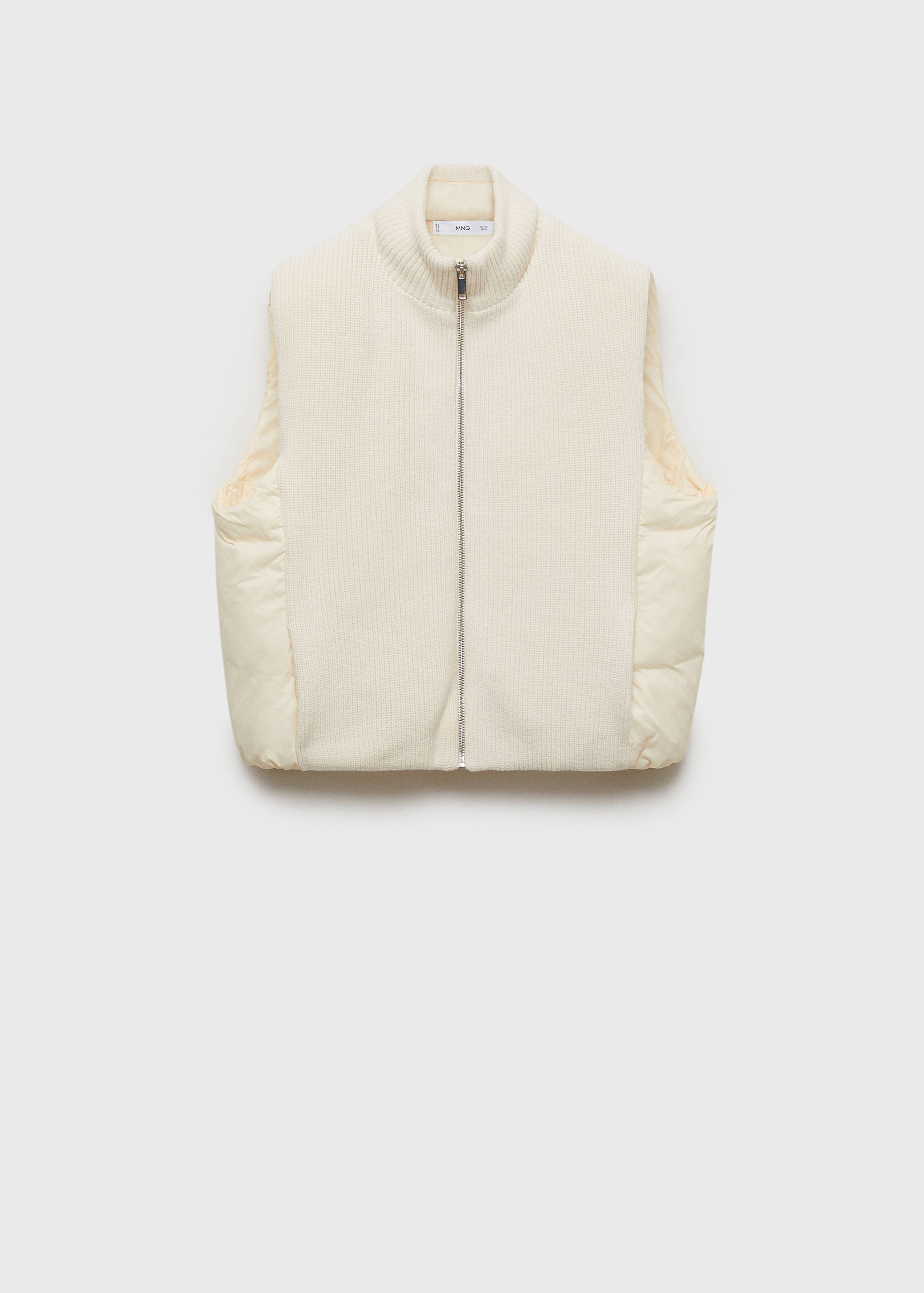 Contrasting knit vest - Article without model