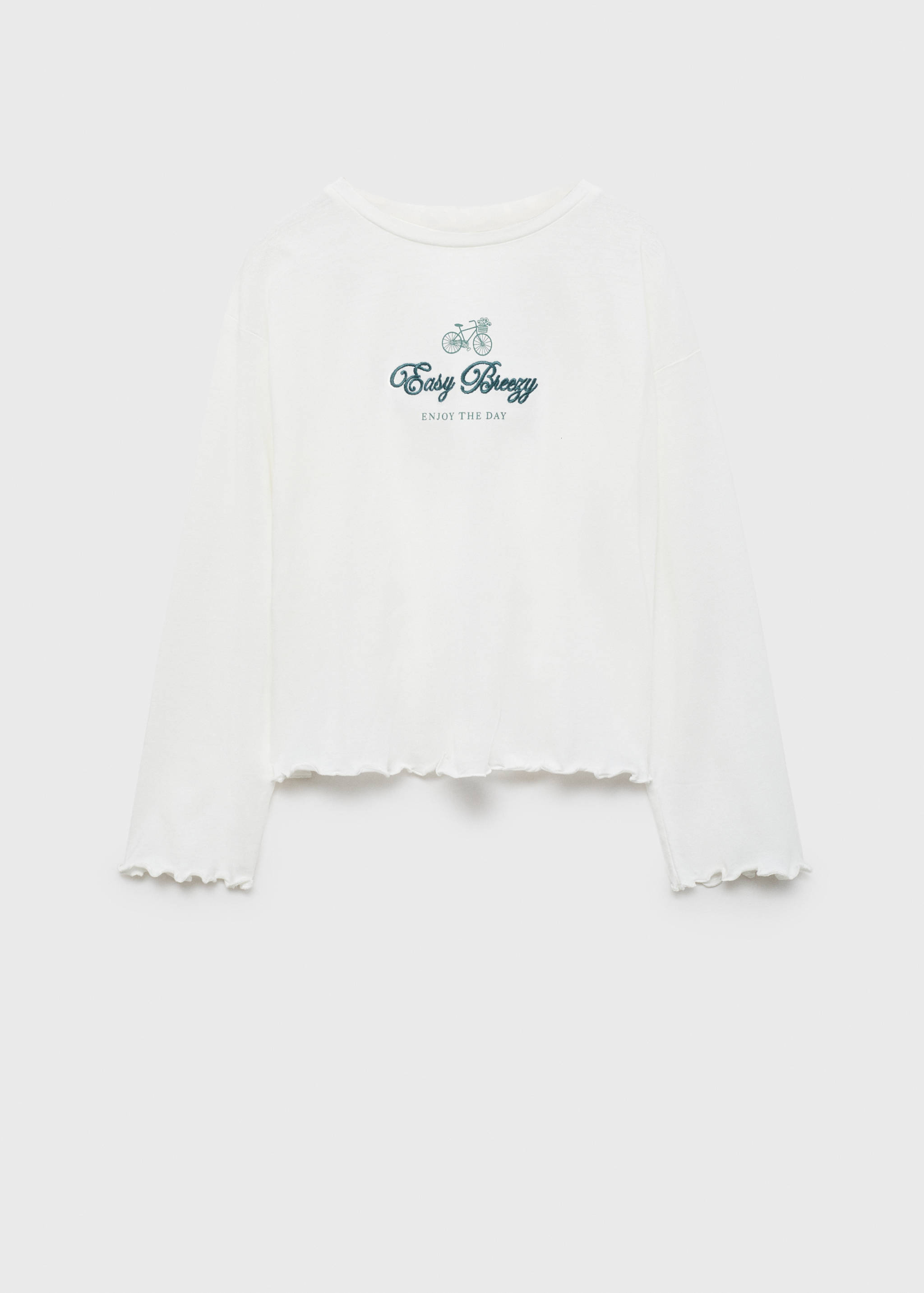Camiseta algodón detalle bordado - Artículo sin modelo