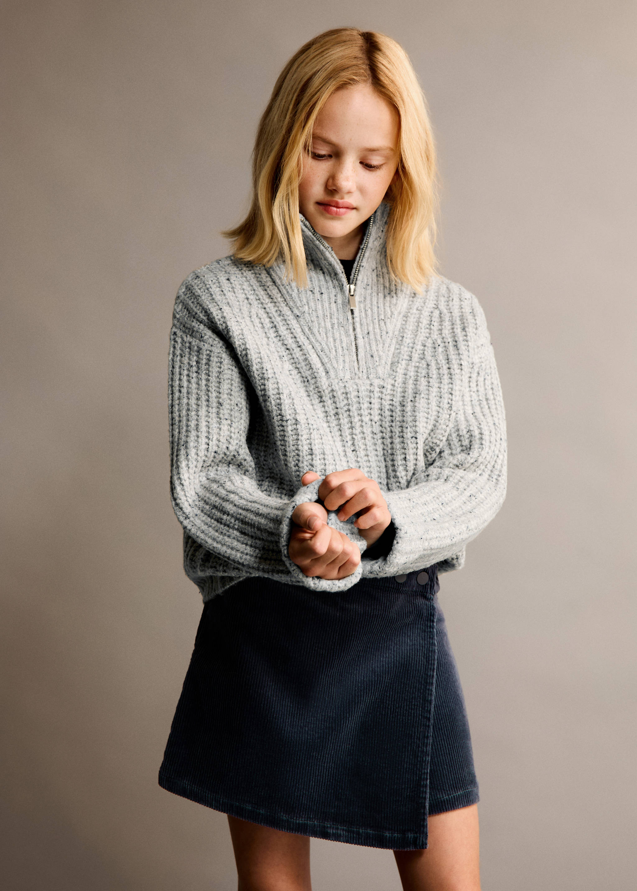 灯芯绒裙裤 - null