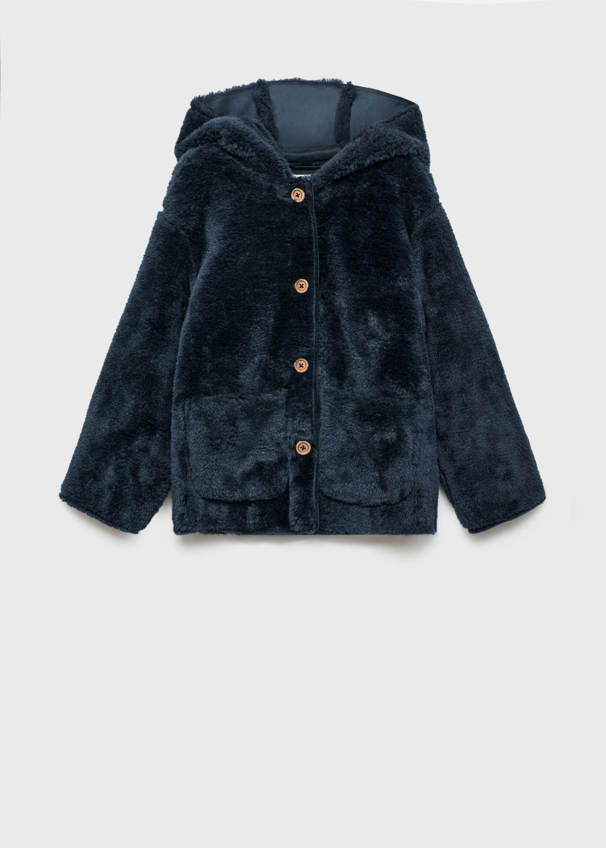 معطف بتأثير الفرو - منتج دون نموذج