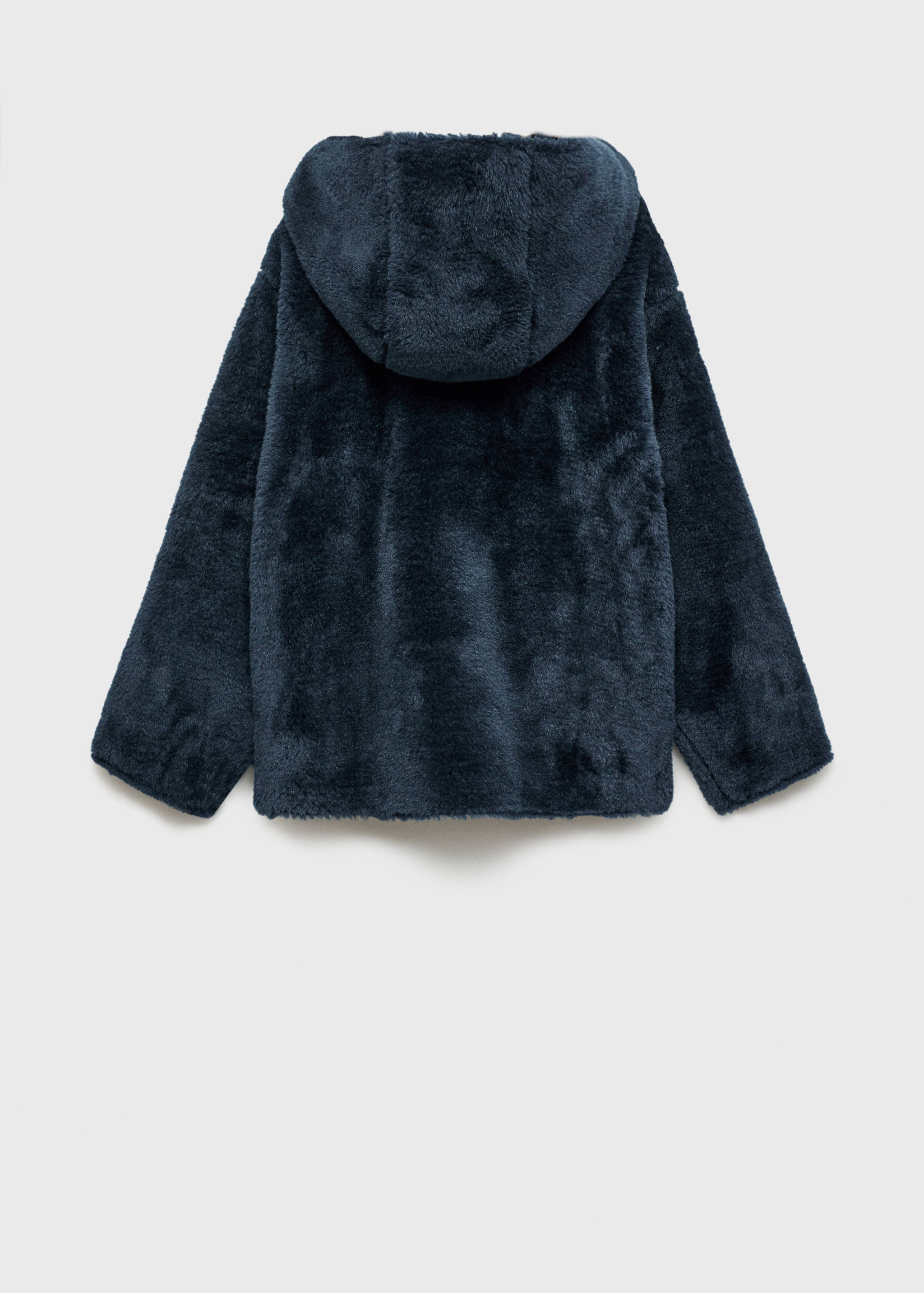 معطف بتأثير الفرو - الجهة الخلفية للمنتج