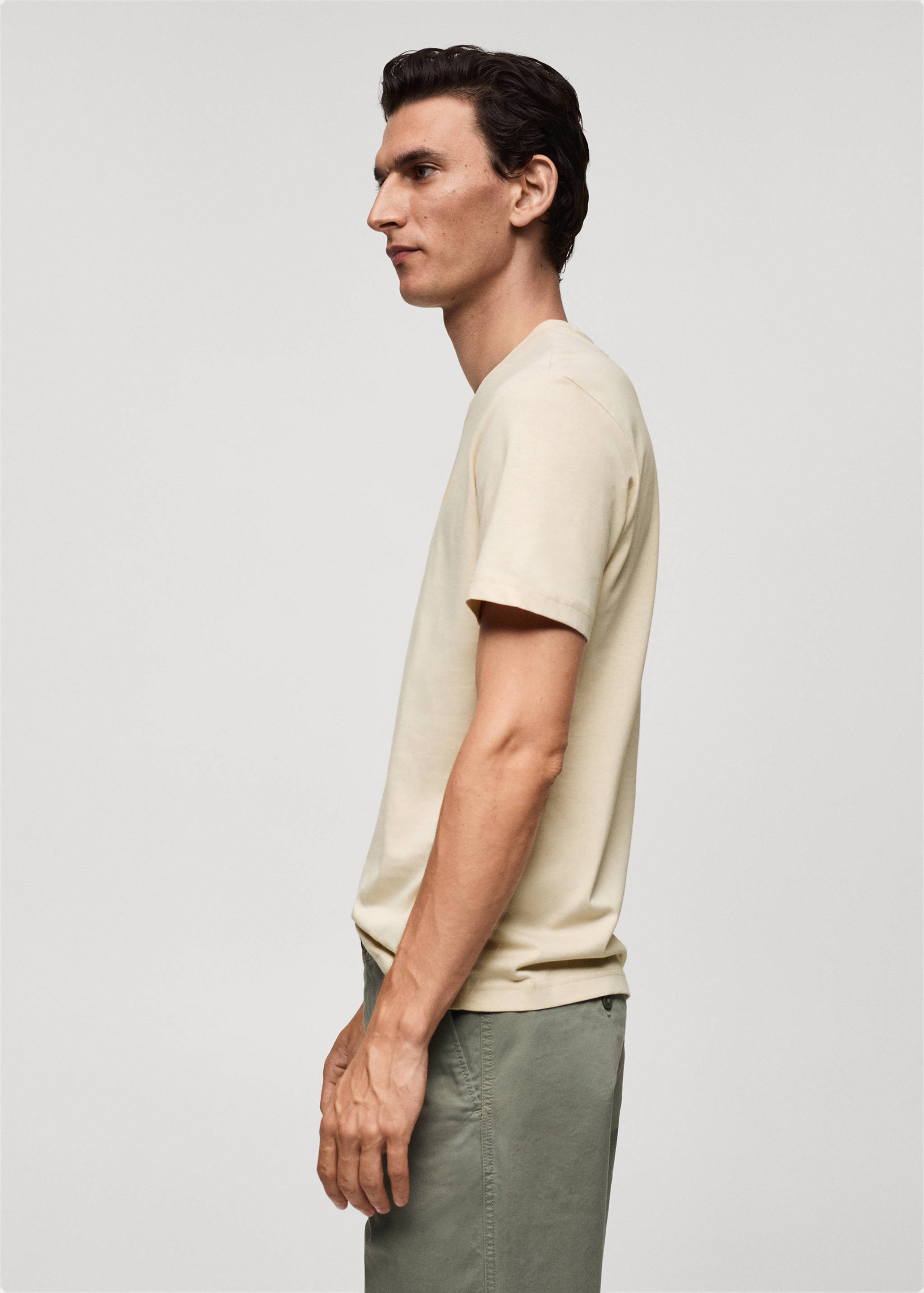 100% cotton t-shirt with logo - Details of the article 2