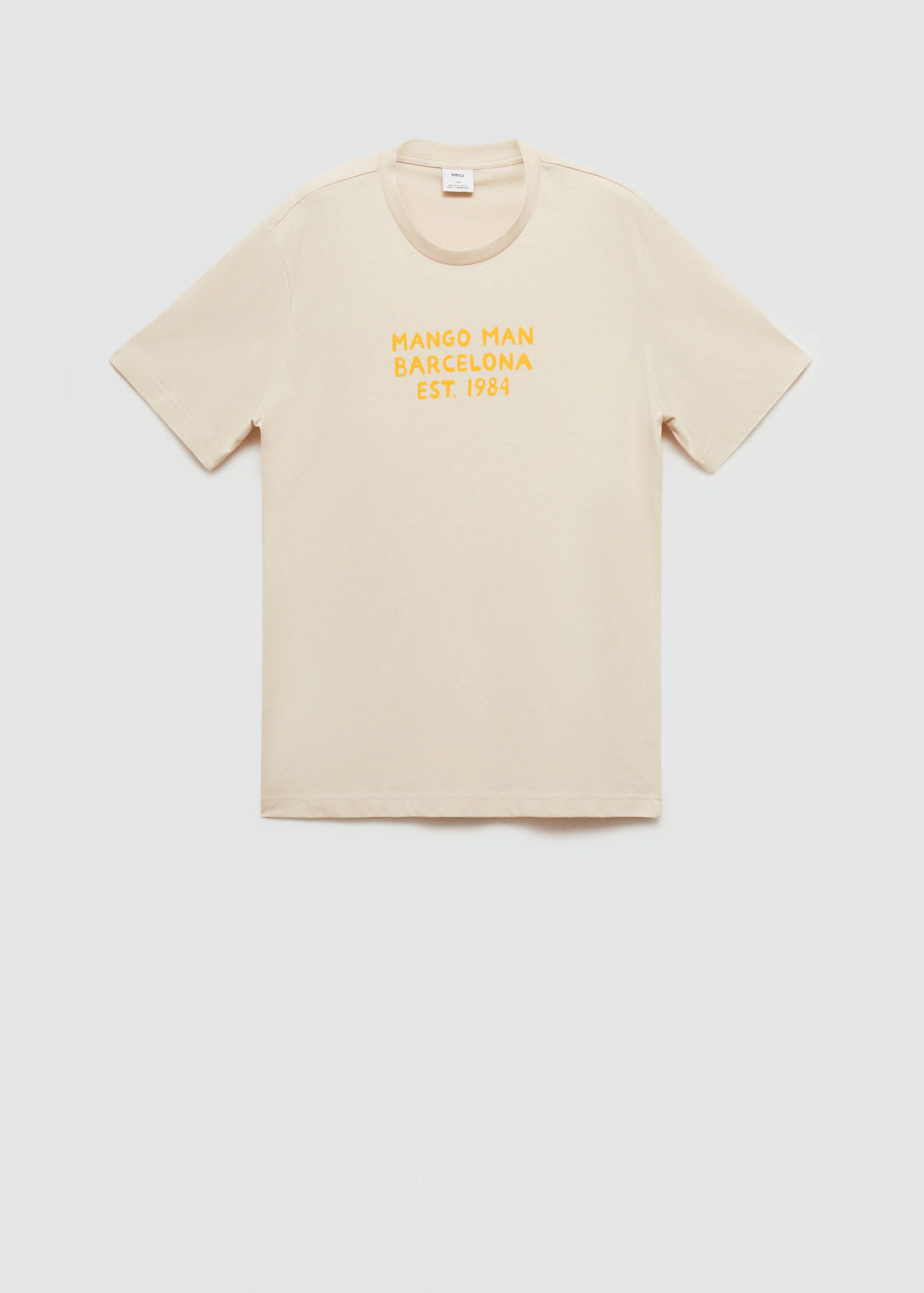 100% cotton t-shirt with logo - Article without model