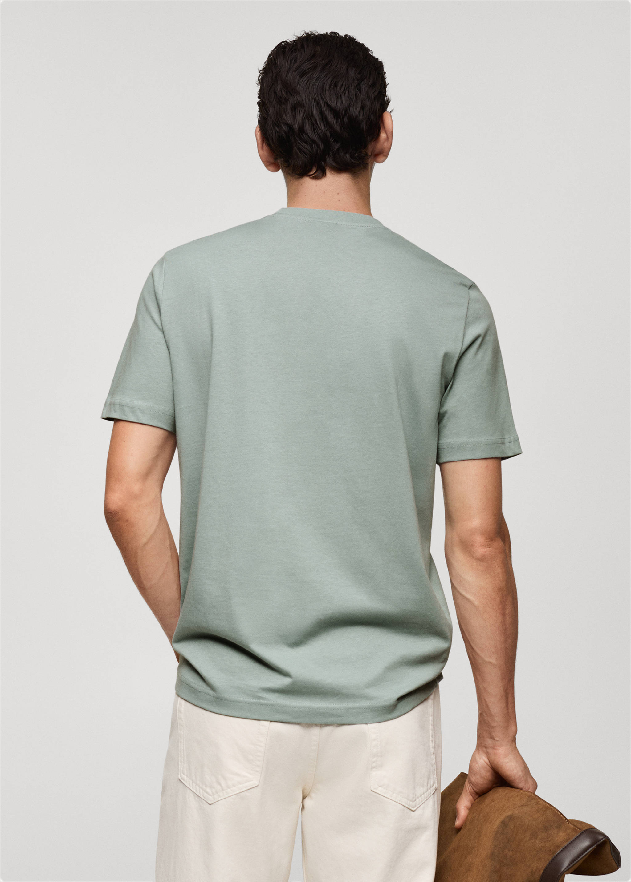 100% cotton t-shirt with logo - Reverse of the article