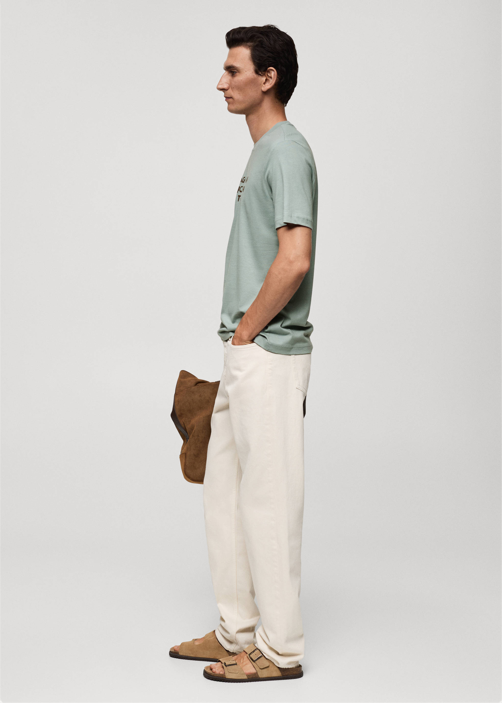 100% cotton t-shirt with logo - Details of the article 2