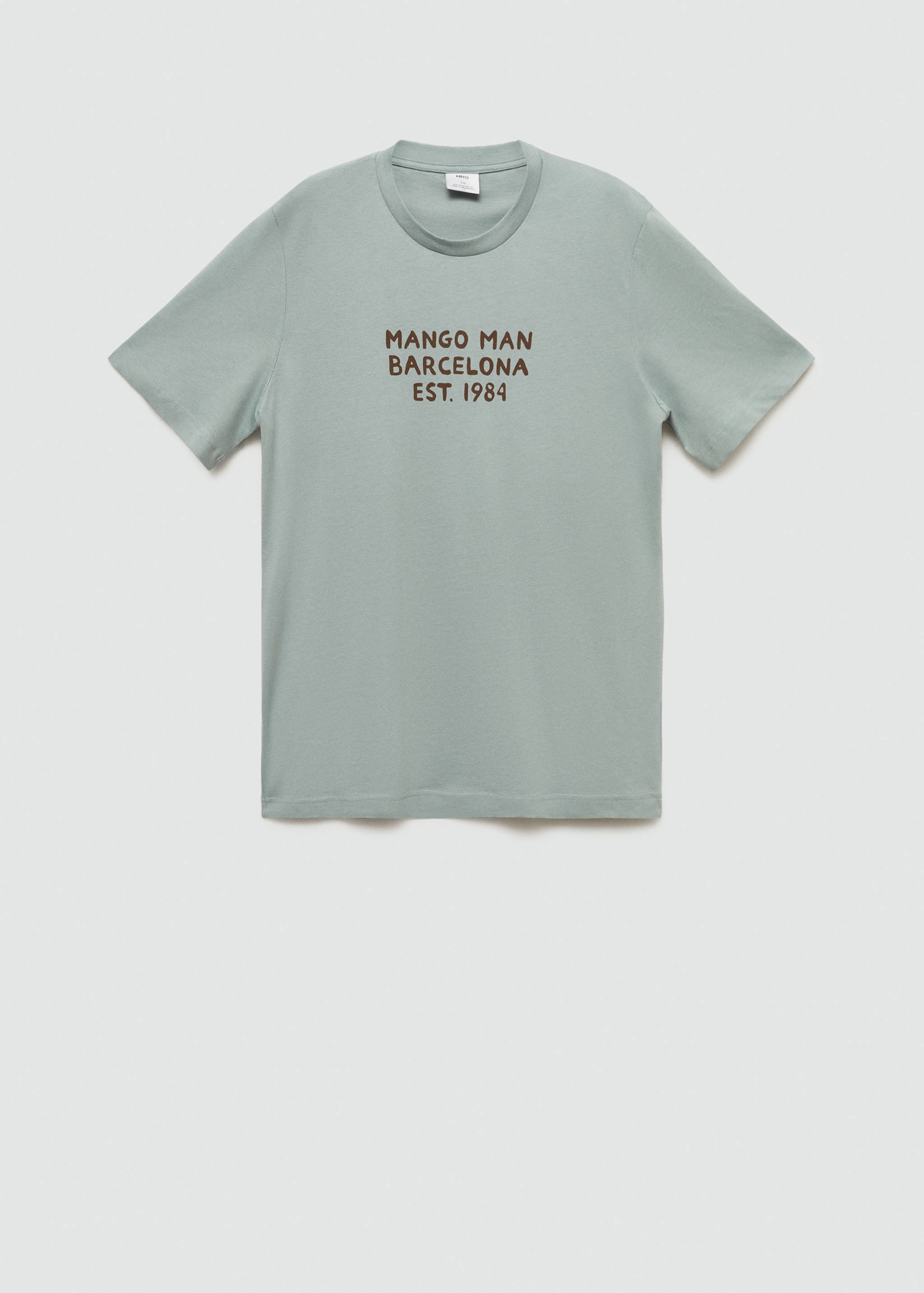 100% cotton t-shirt with logo - Article without model