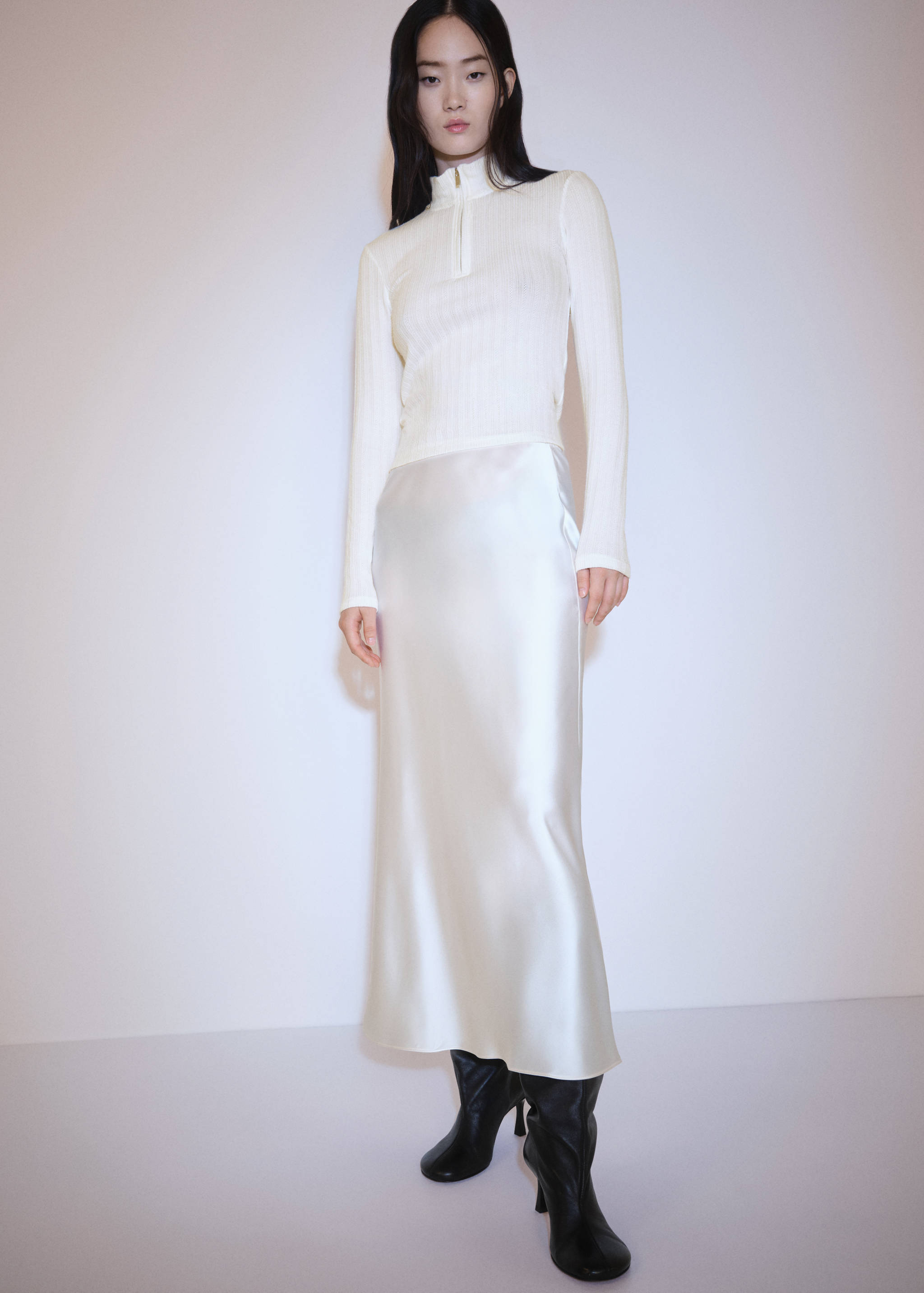 Zip knit sweater - General plane