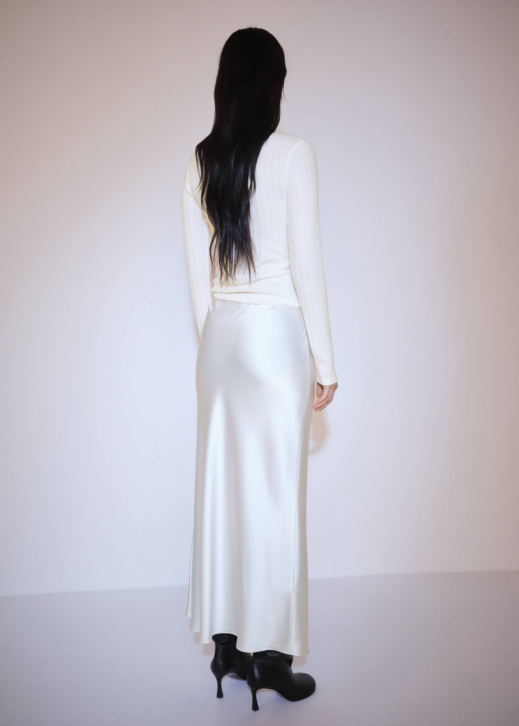 Zip knit sweater - Reverse of the article