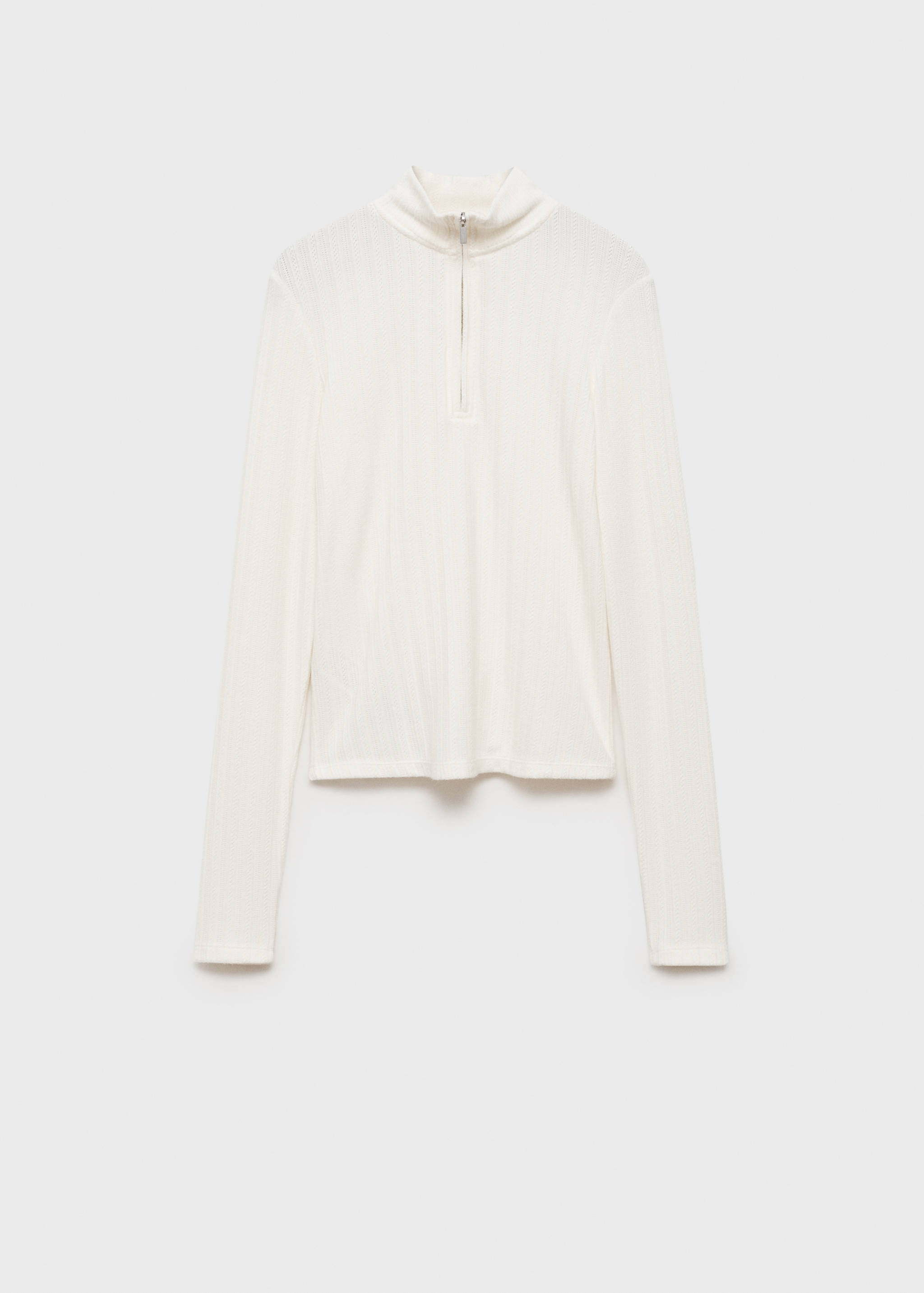 Zip knit sweater - Article without model