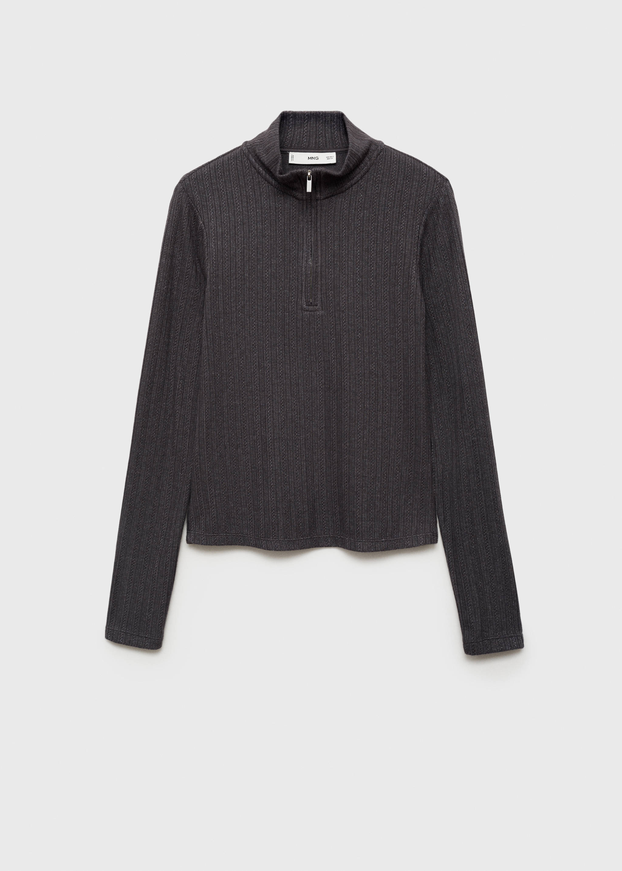 Zip knit sweater - Article without model