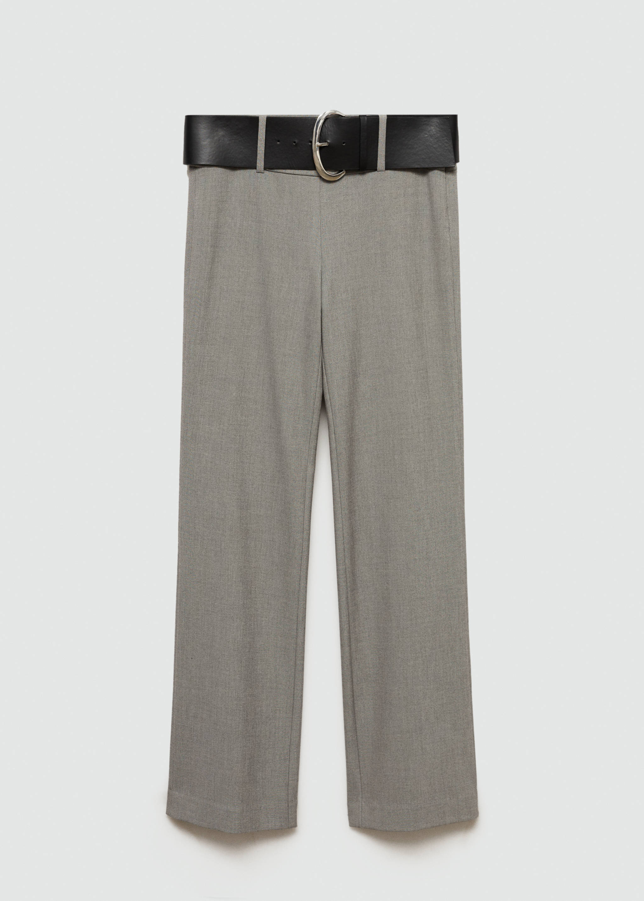 Belt straight-fit trousers - Article without model