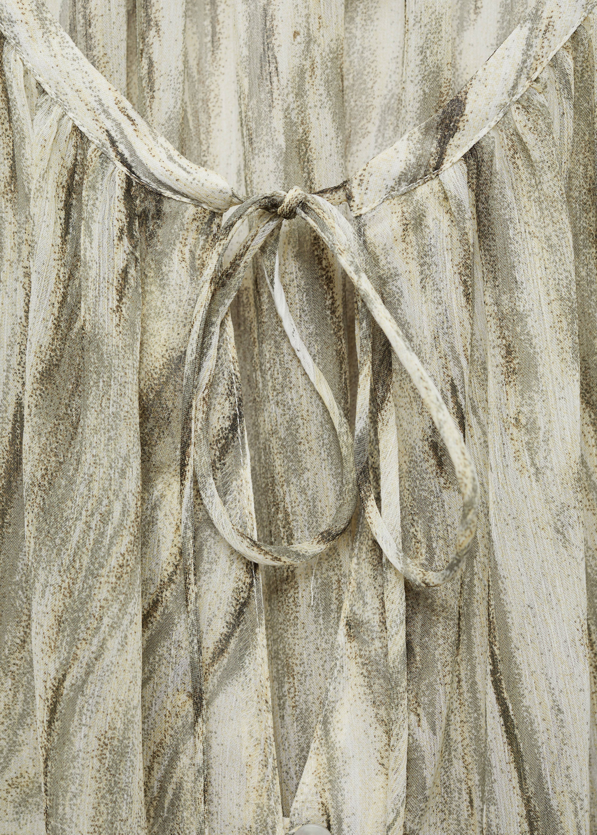 بلوزة مطبوعة شبه شفافة - تفاصيل المنتج 8