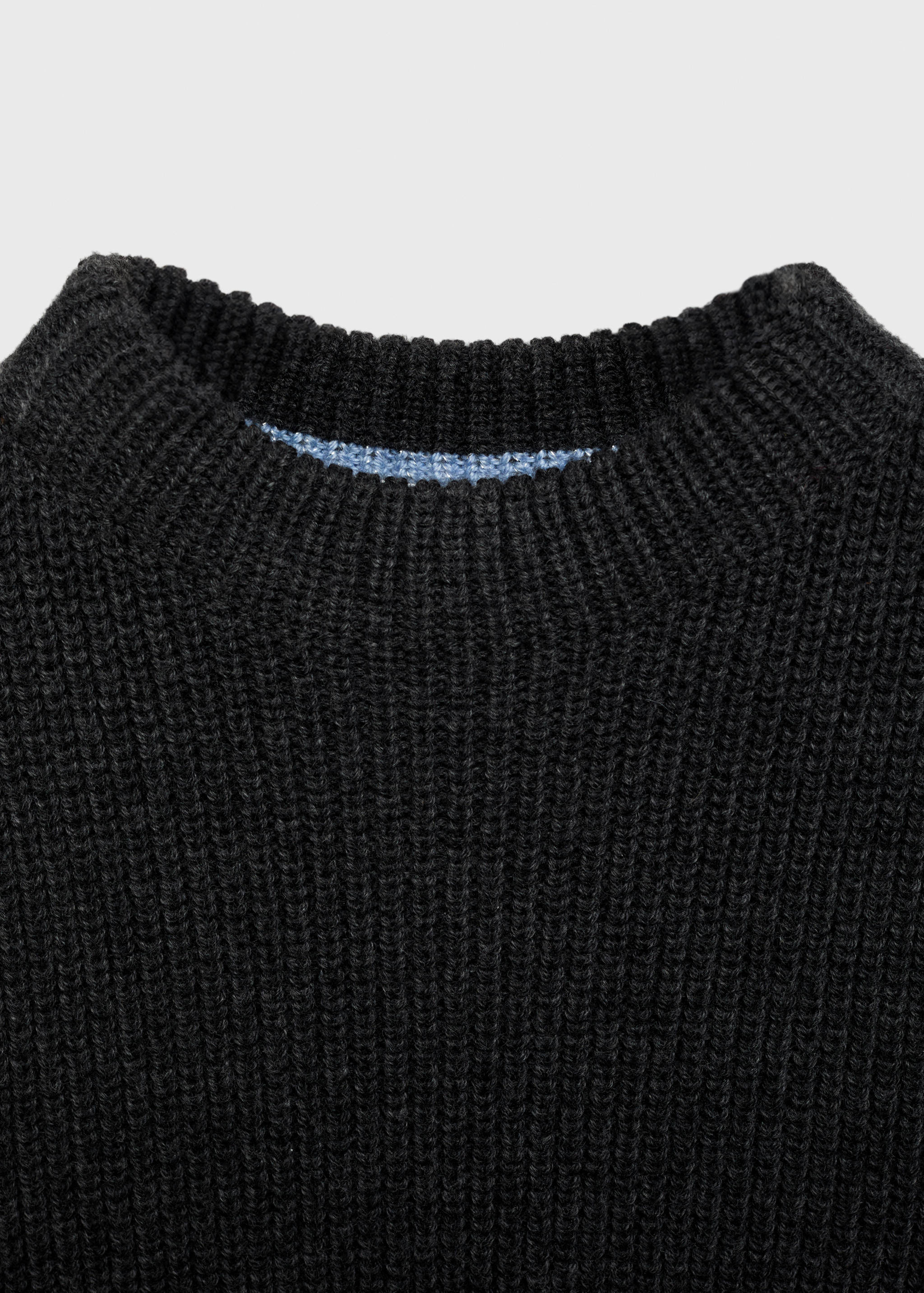 对比色低胸针织马甲 - null