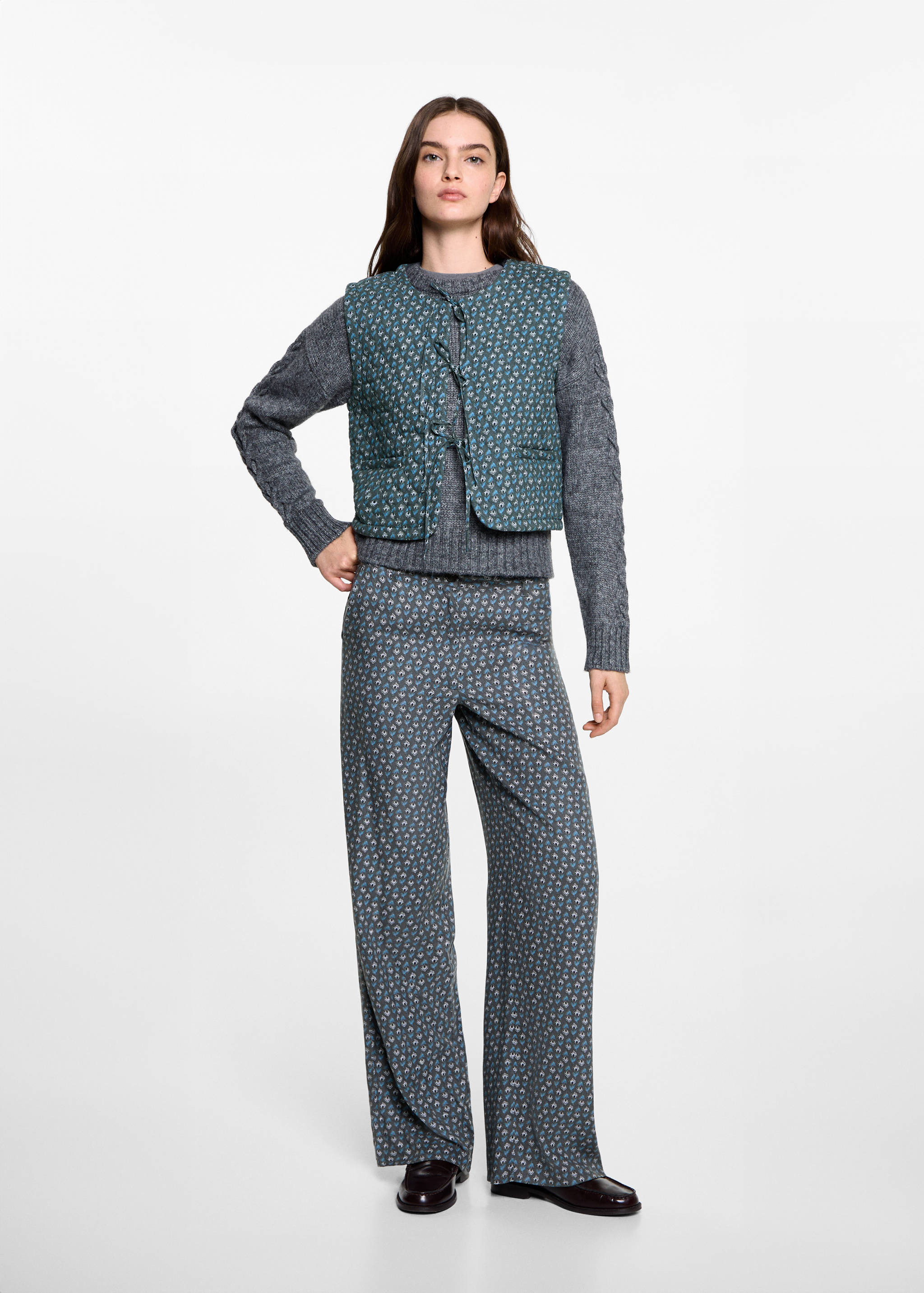Flowy printed trousers - Details of the article 2