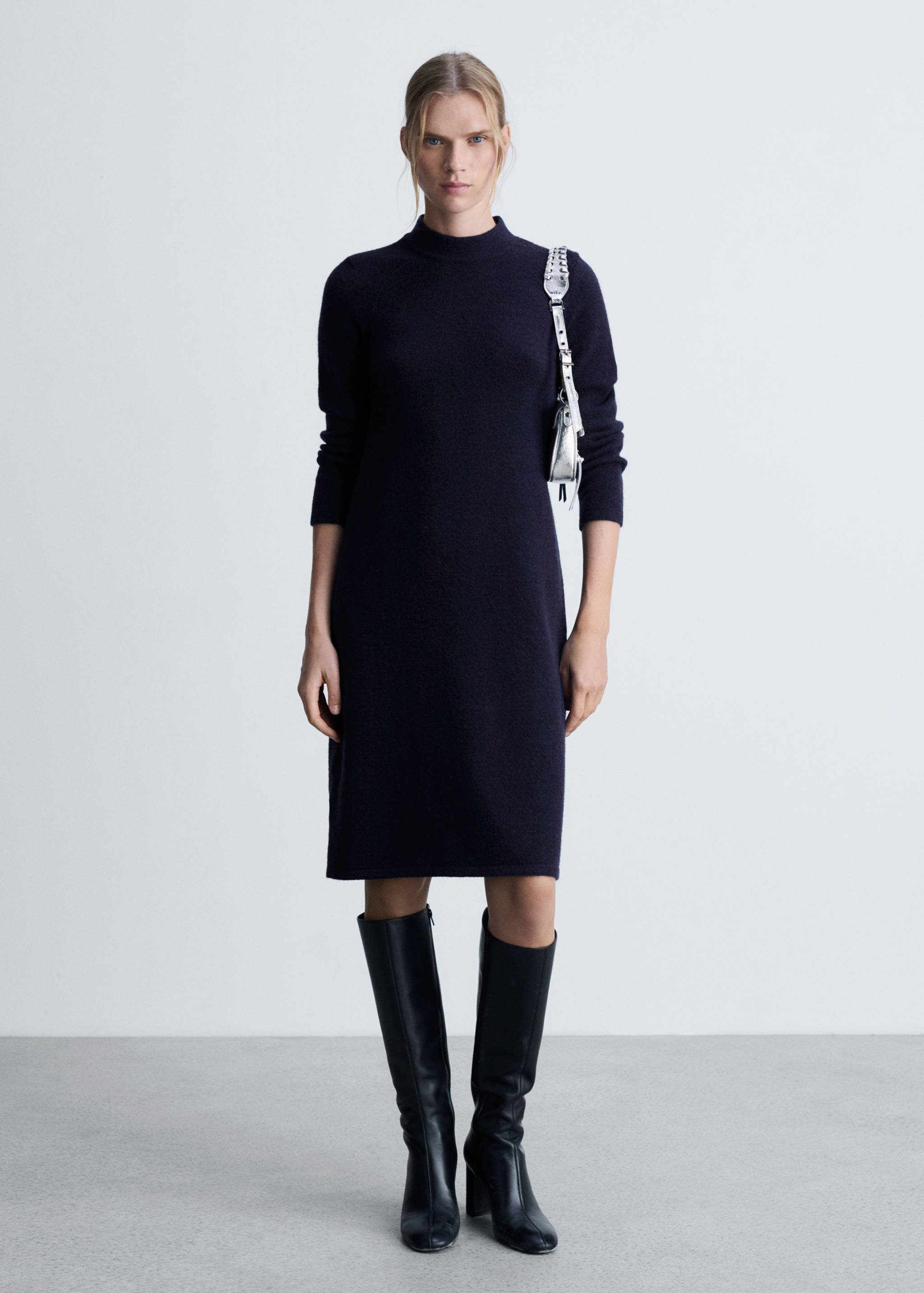 Knit midi dress - General plane