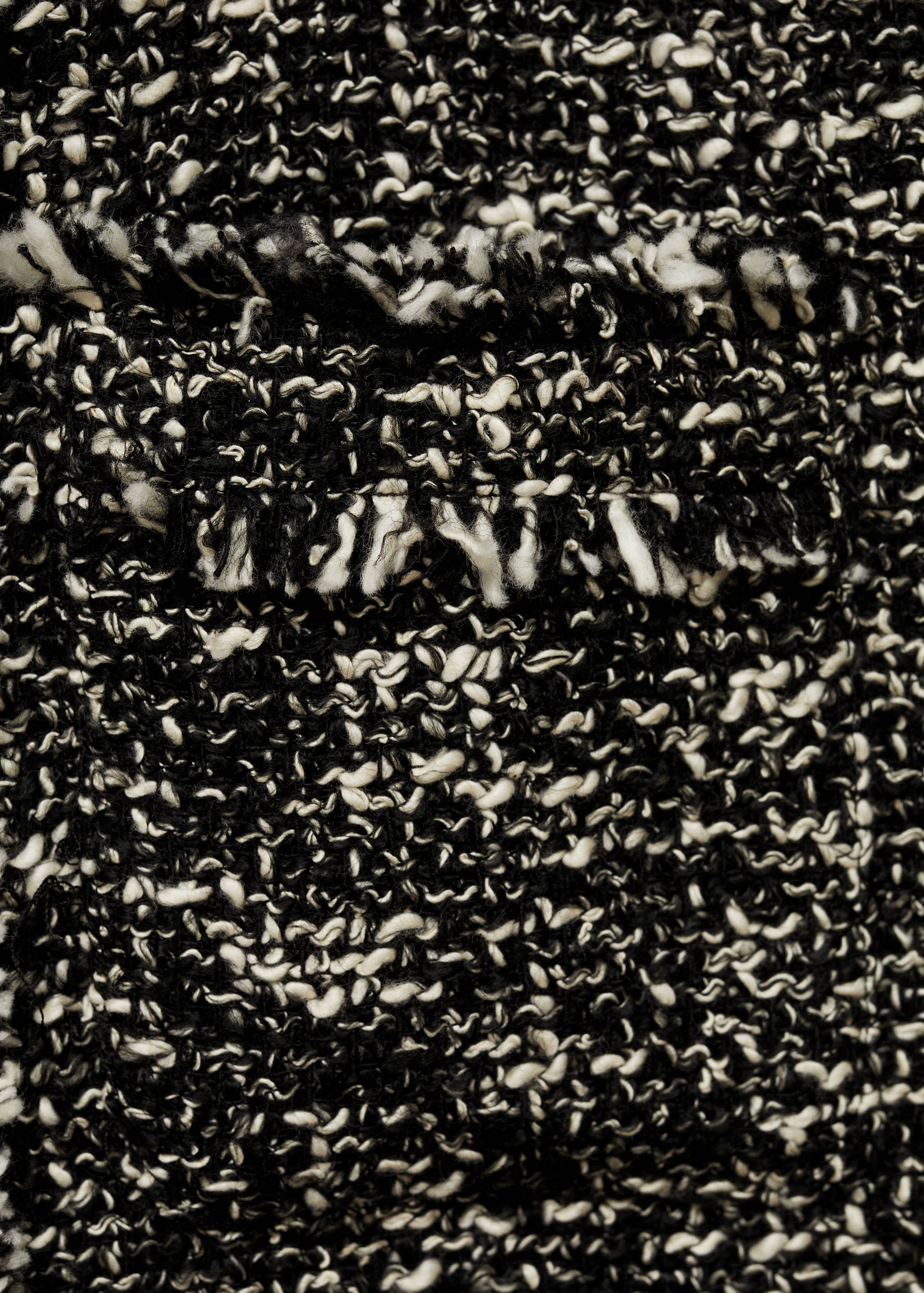 Veste tweed bords effilochés - Détail de l'article 0