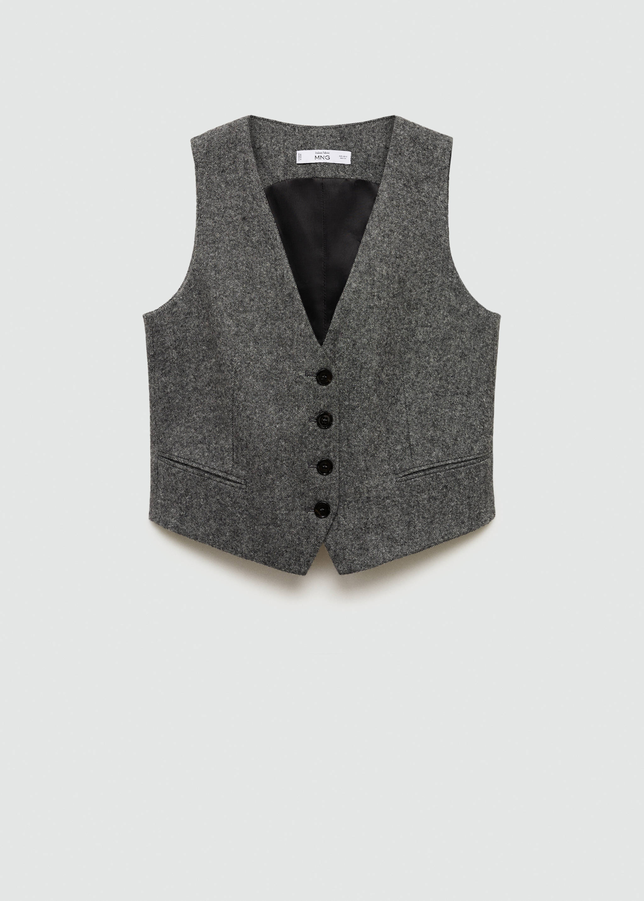 Marbled wool suit vest - Article without model